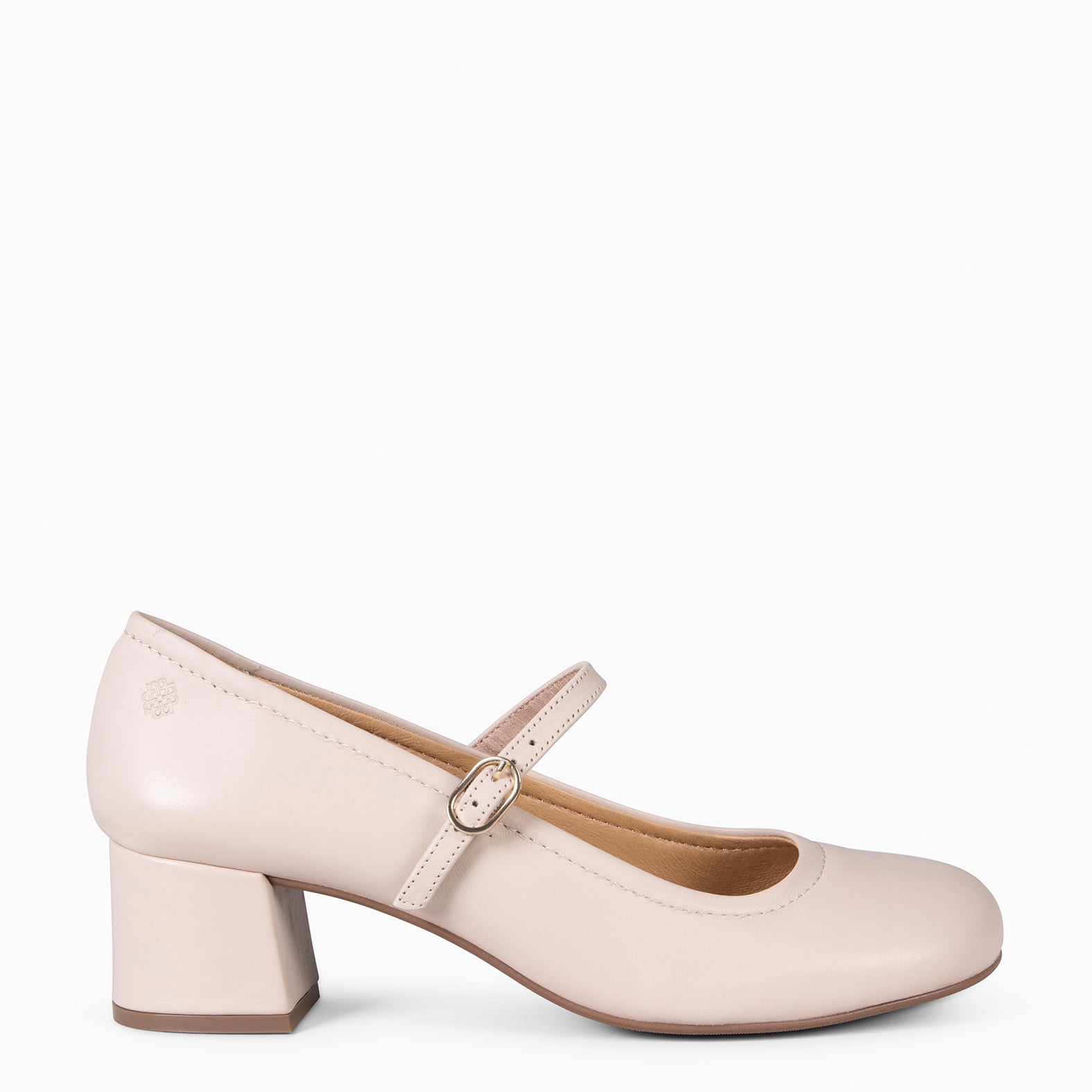 ROSALÍA - MERCEDITAS DE TACÓN ESTILO BARESOFT BEIGE - miMaO ®