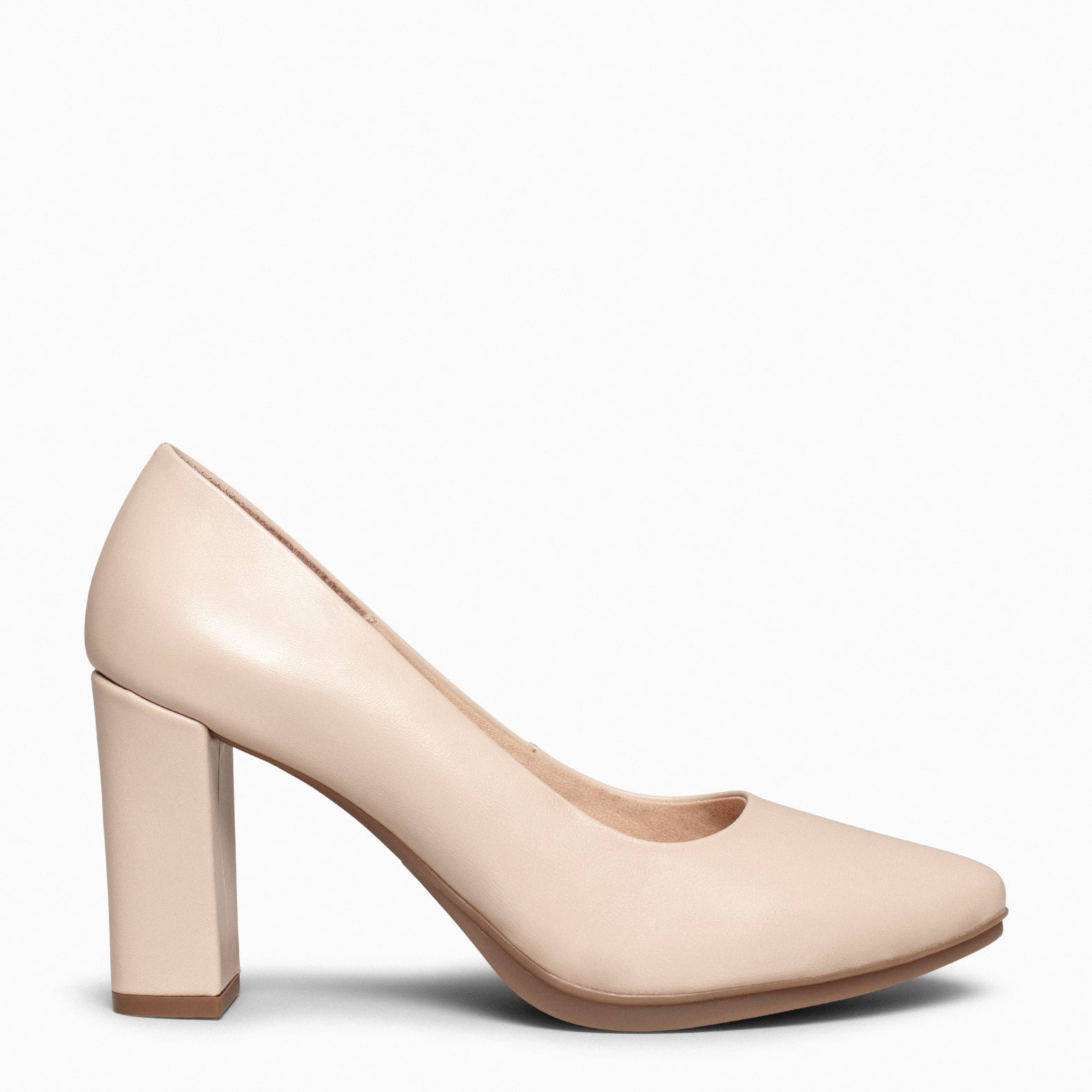 URBAN SALON –  BEIGE nappa leather high heel