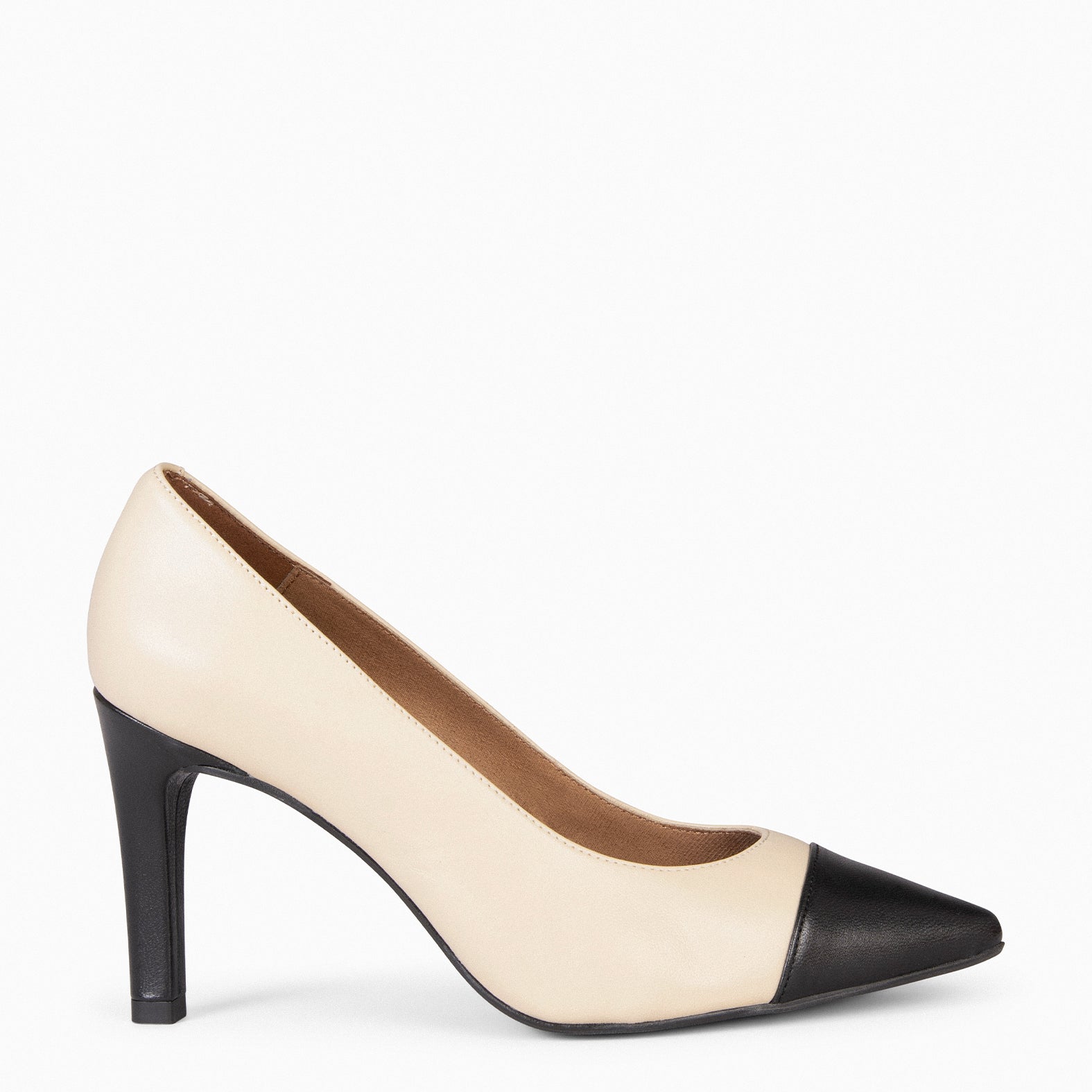 Stiletto Zapatos Taco Alto Color Beige Stiletto Beige Alto