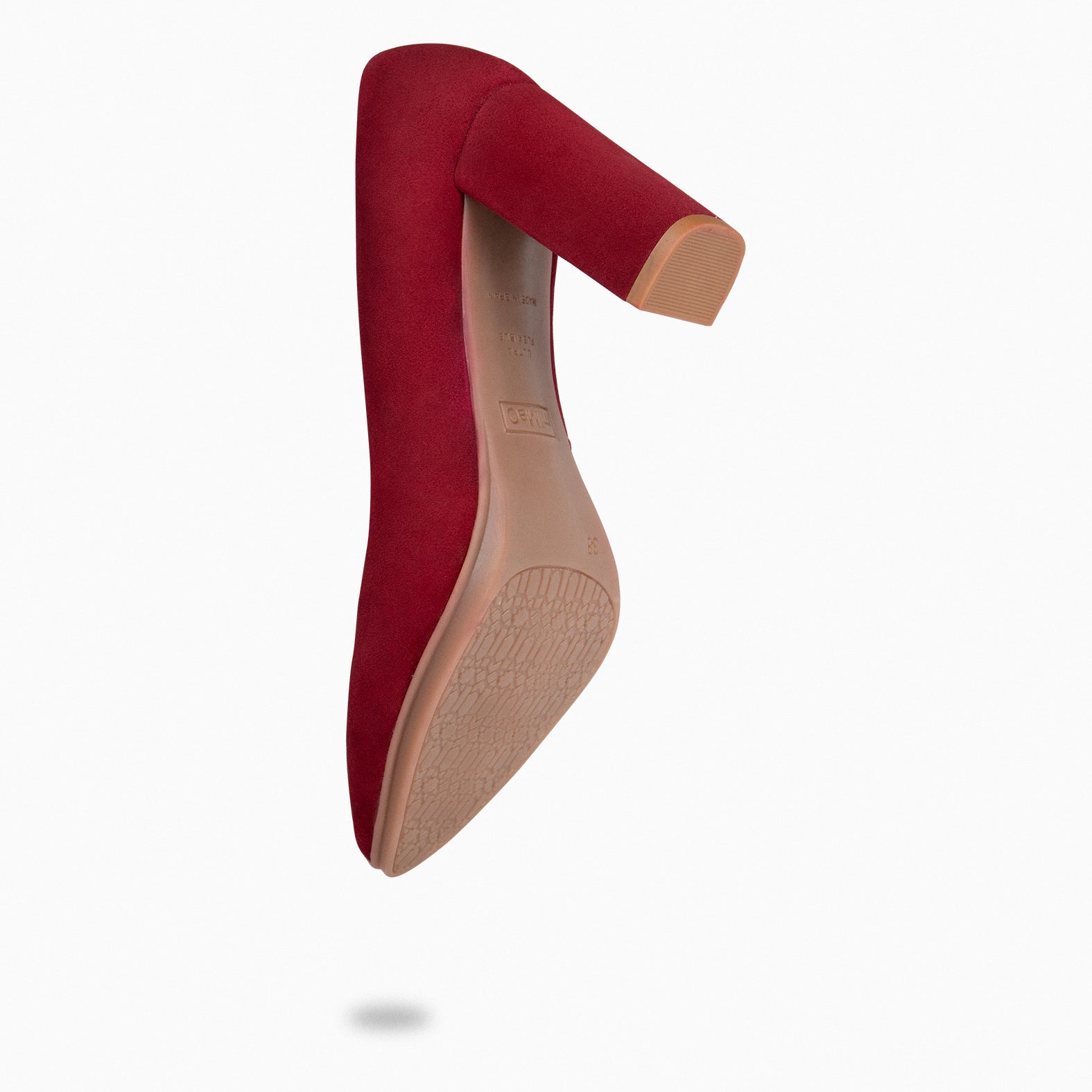 URBAN - Zapatos de tacón alto de ante BURDEOS