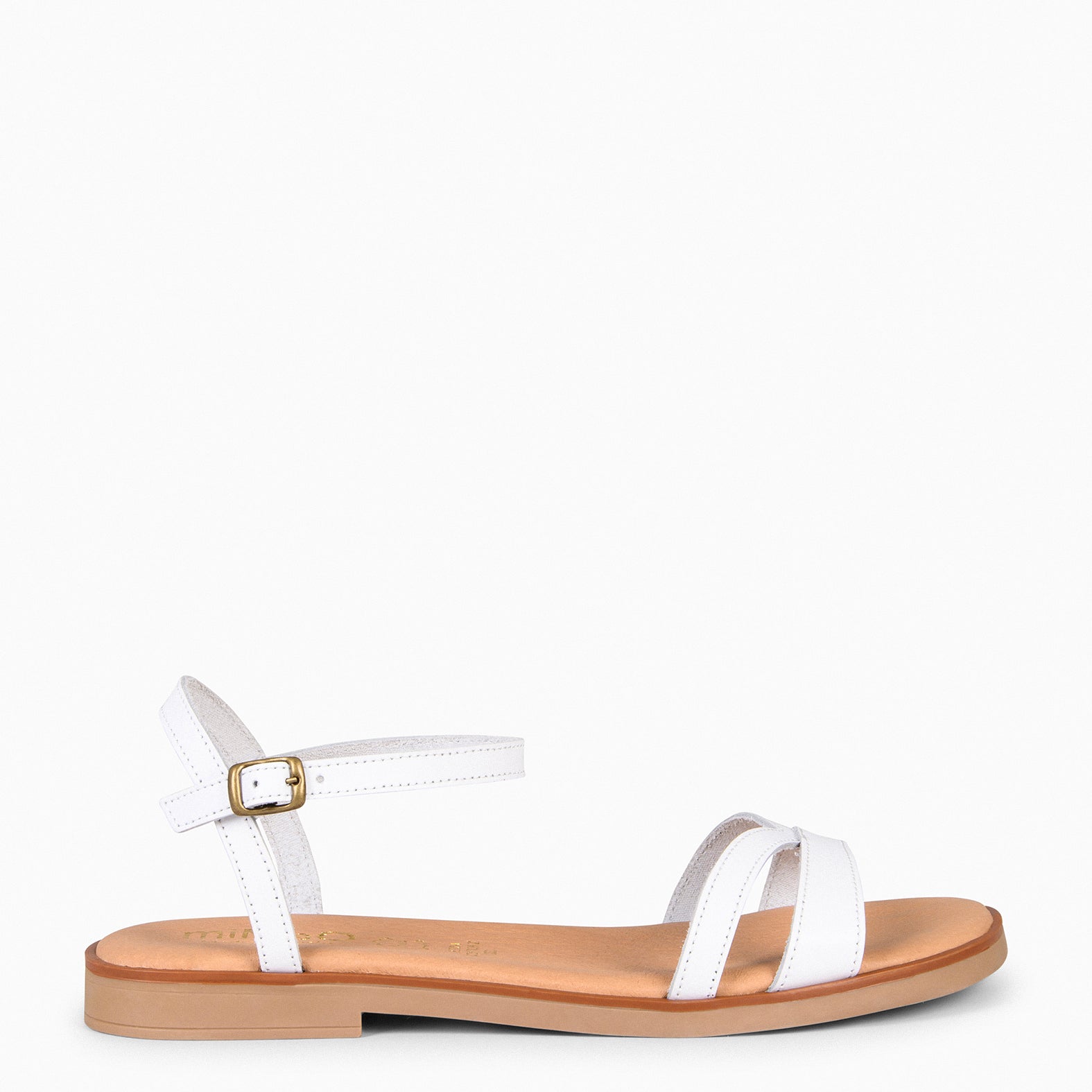 YAUNDE - WHITE Flat Sandals