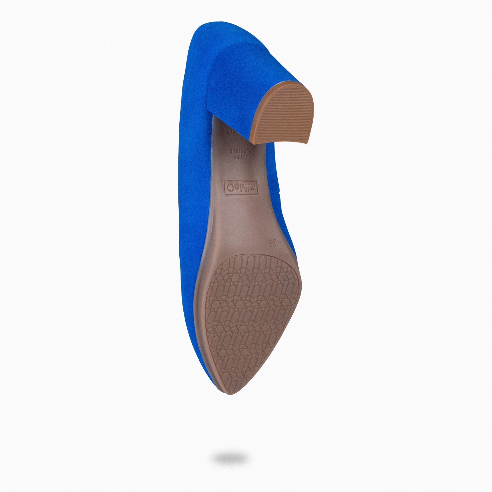 URBAN S - Zapato de tacón medio ante AZUL ELÉCTRICO - miMaO ®