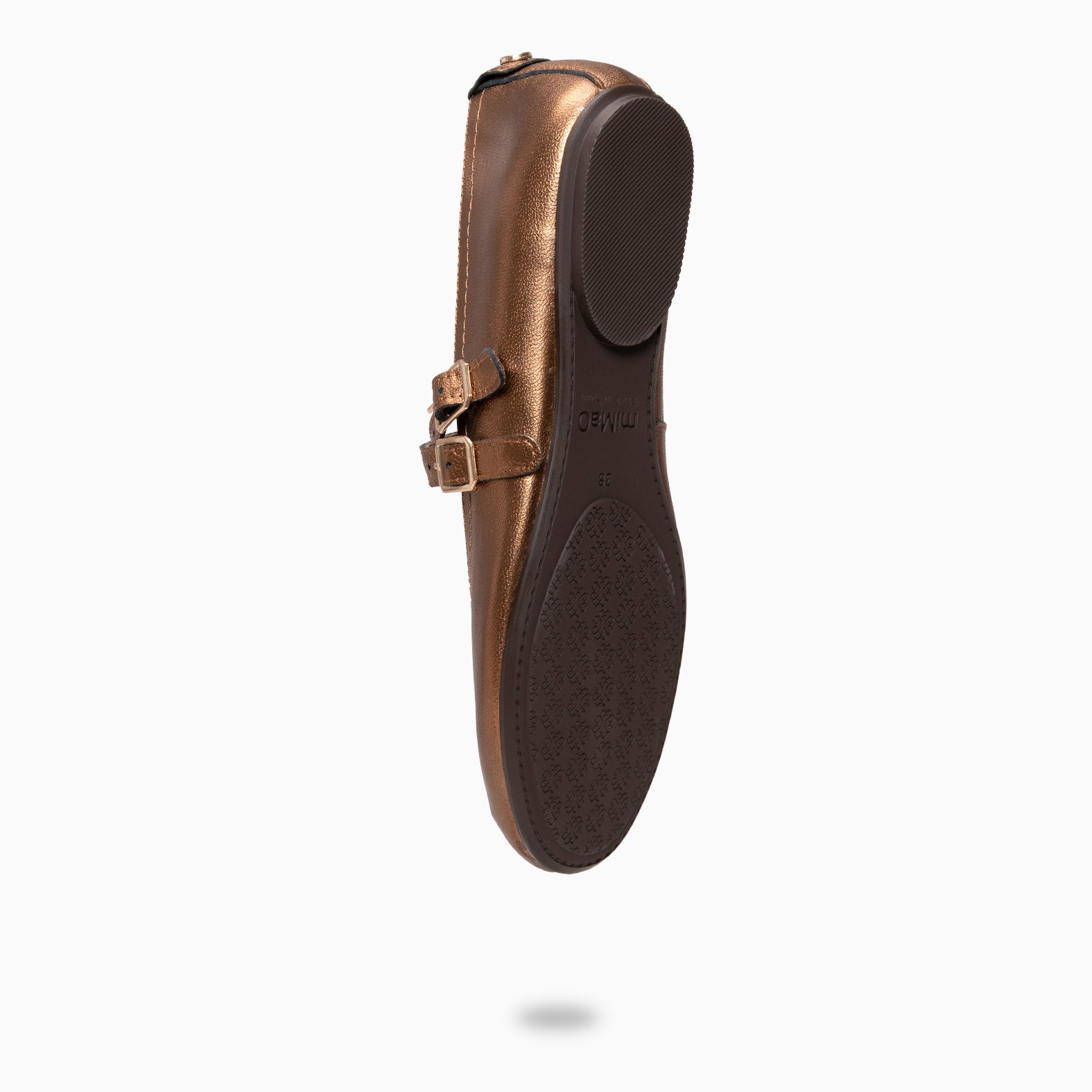 AMAPOLA - BAILARINA PLANA BARESOFT BRONCE