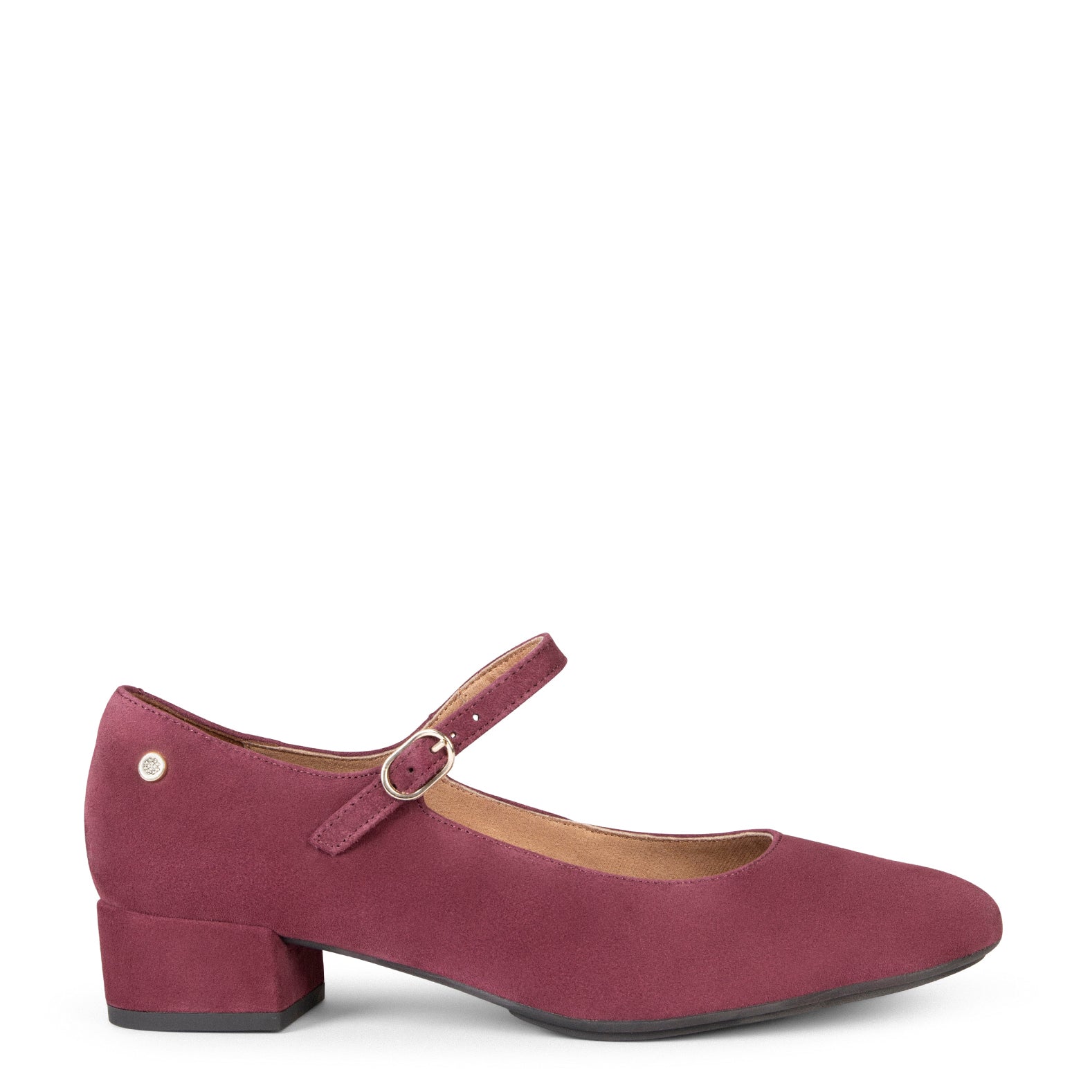 NORA – BURGUNDY Mary-jane with low heel