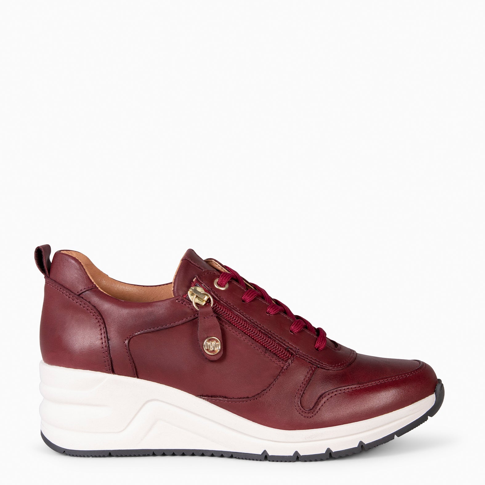 NIMES – BURGUNDY Sneakers with zip