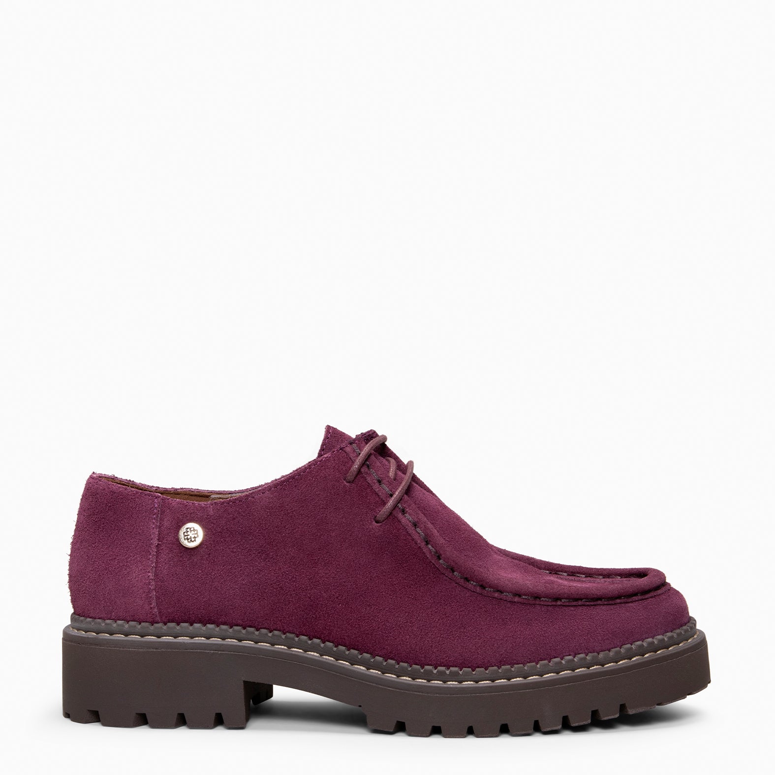 YALE - BURGUNDY Track mocassin with laces