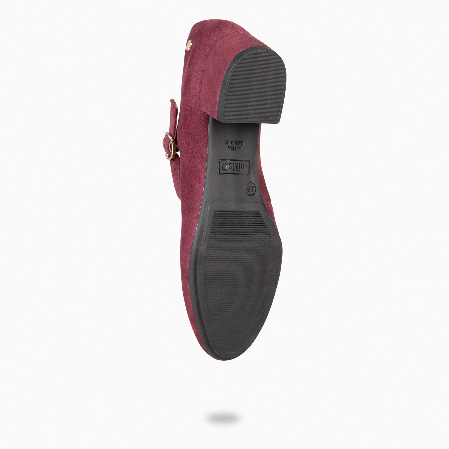 NORA – BURGUNDY Mary-jane with low heel