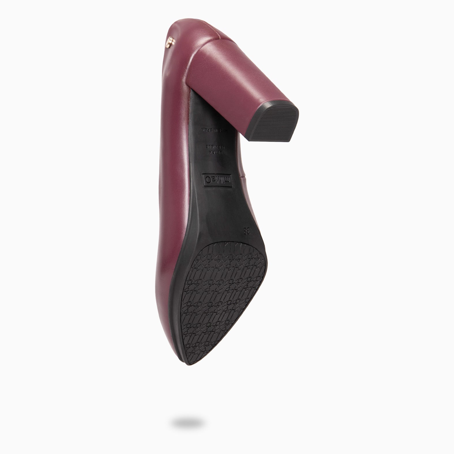 URBAN SALON - BURGUNDY nappa leather high heel