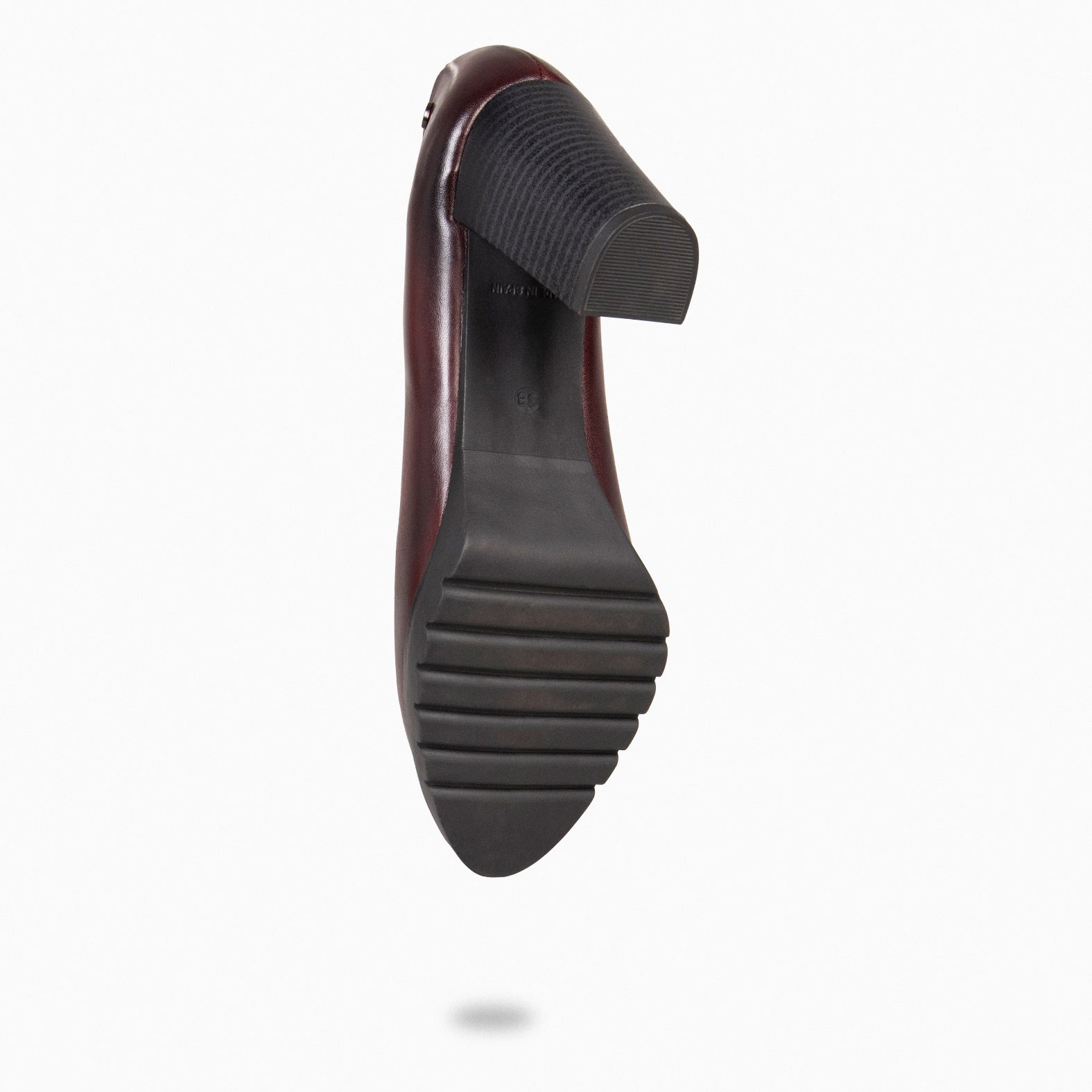 URBAN TREND - BURGUNDY nappa leather shoes
