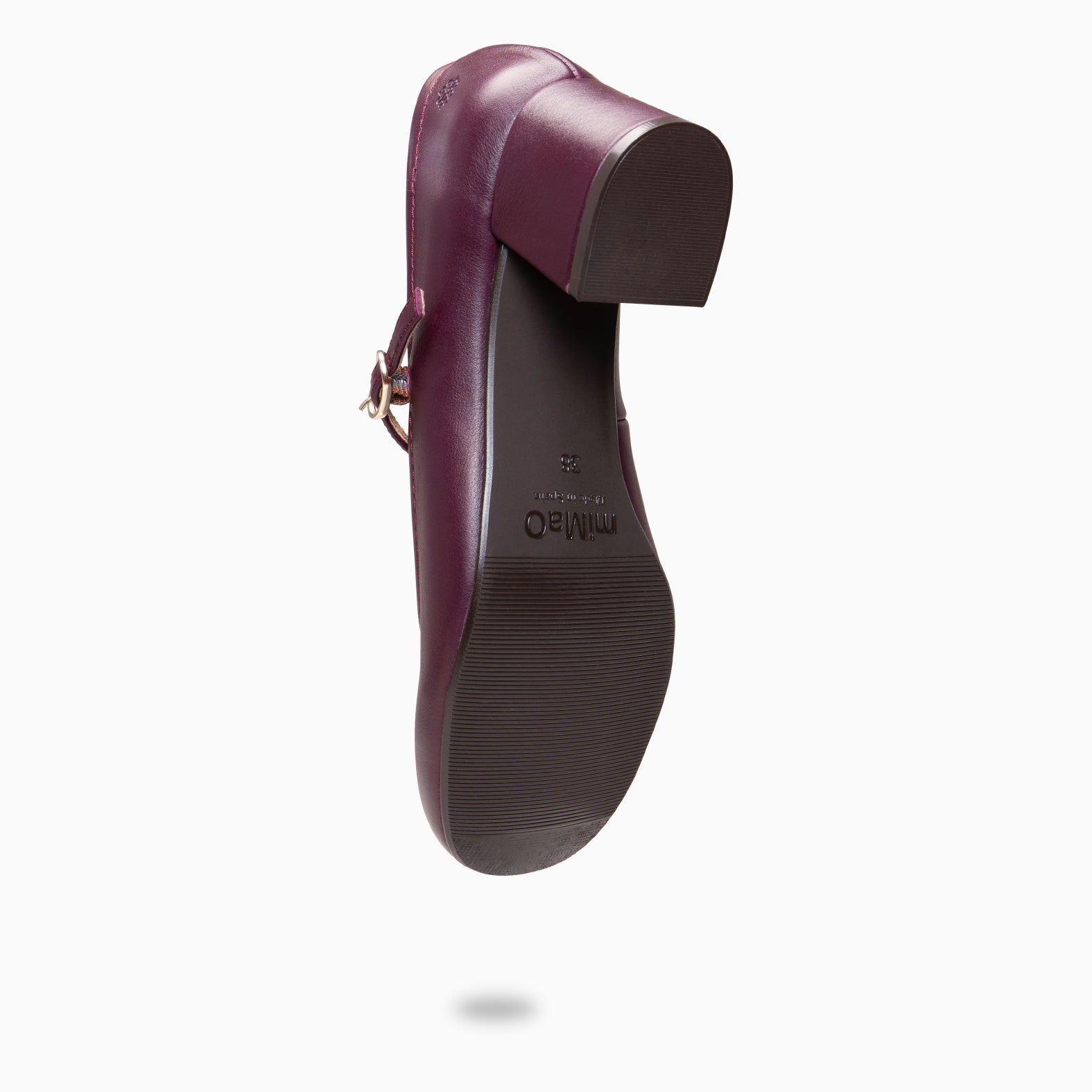 ROSALIA - Mercedita de tacón ancho BURDEOS