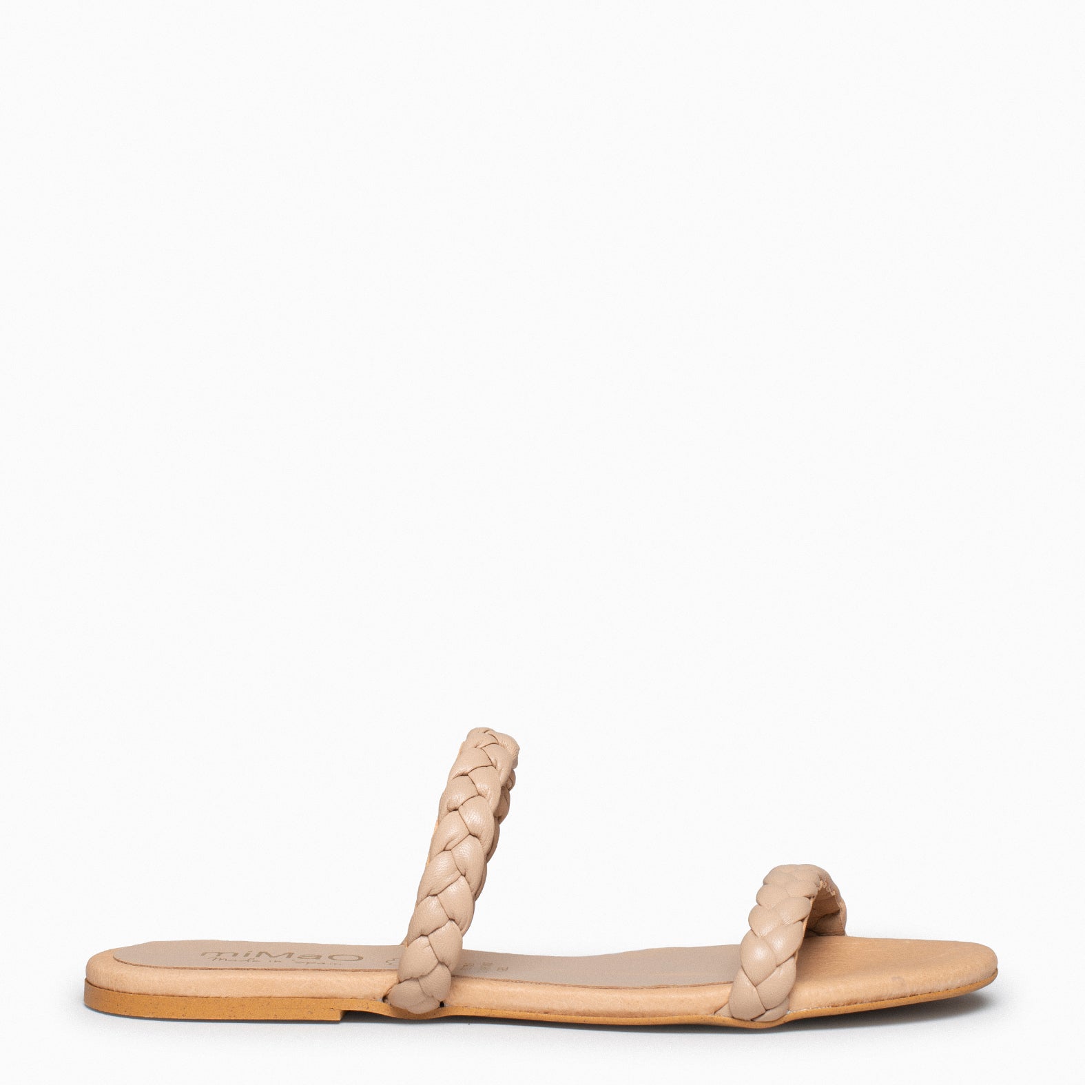 DAILY – CAMEL FLAT SANDAL WITH BRAIDS