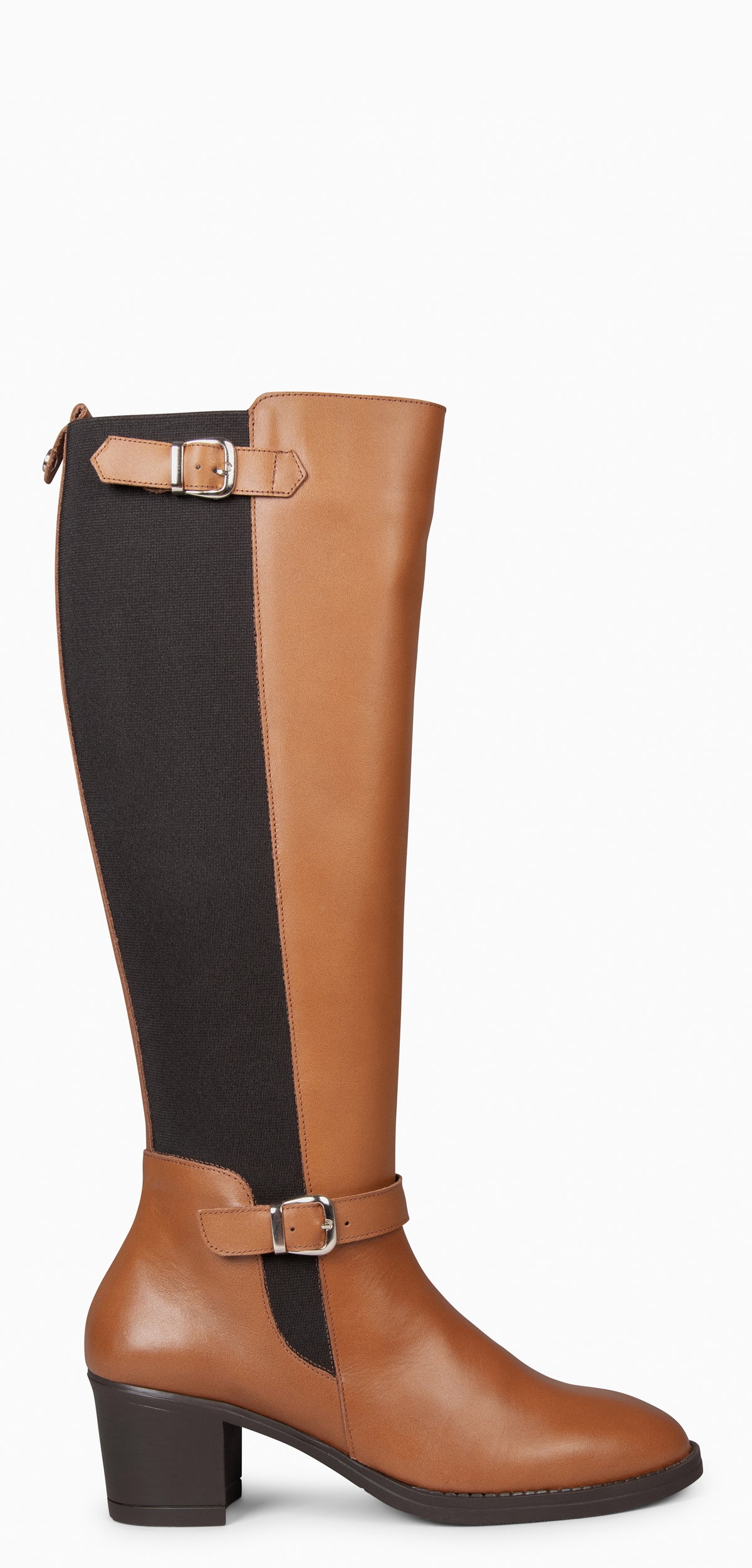 SENA - Bottes hautes bi-matières ajustables CAMEL | miMaO