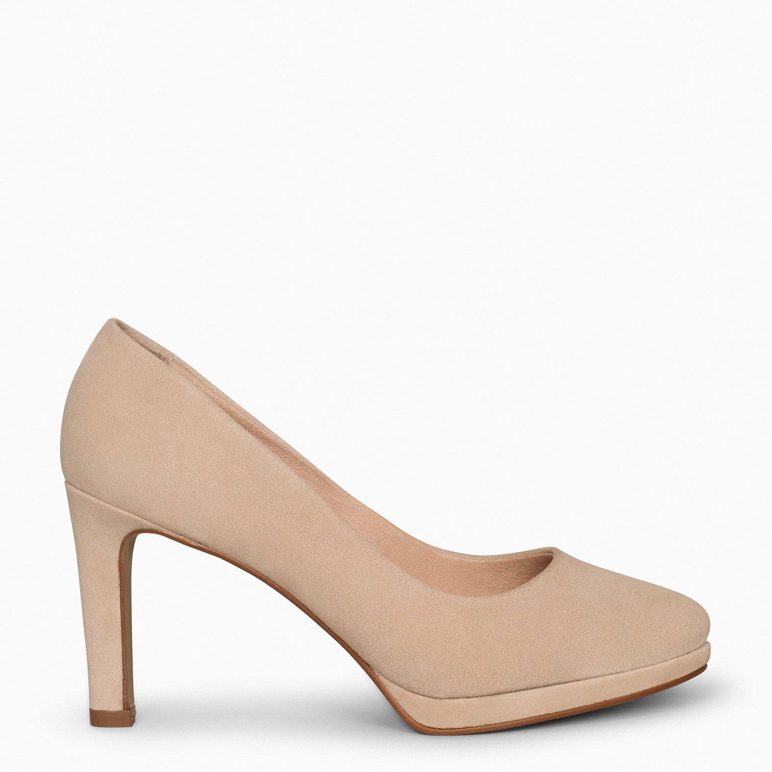PLATFORM – SAND high heels with platform