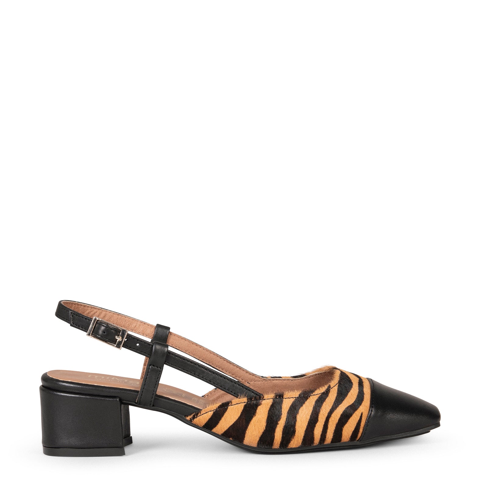 AUDREY – ZEBRA Sling-back ballerina