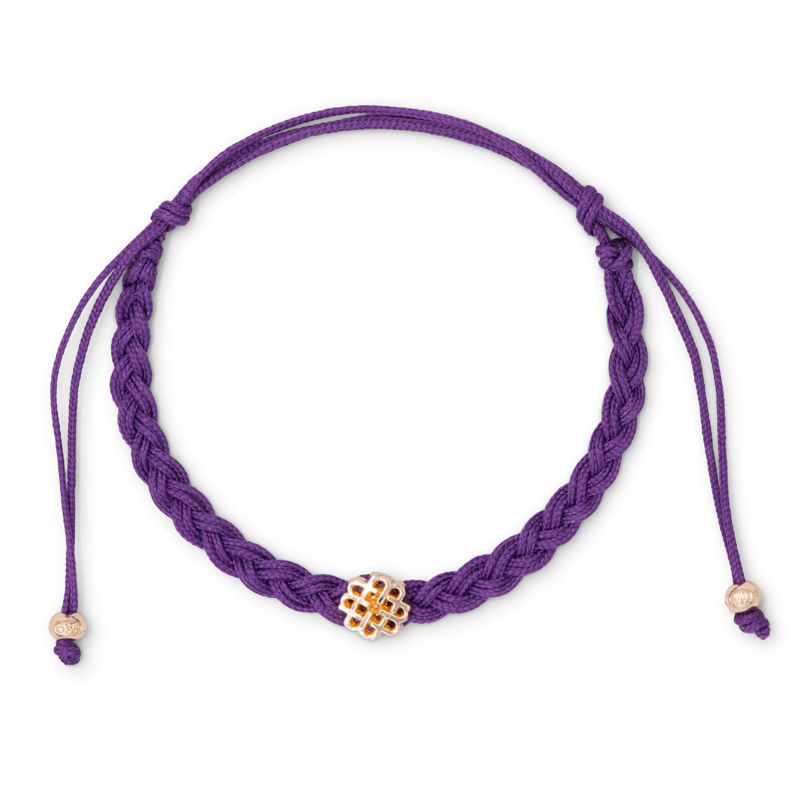 BRACELET VIOLET ET OR, SYMBOLE DE CRÉATIVITÉ