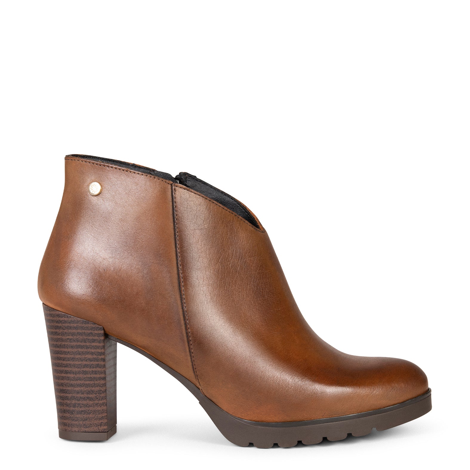 Bottines à talon camel best sale