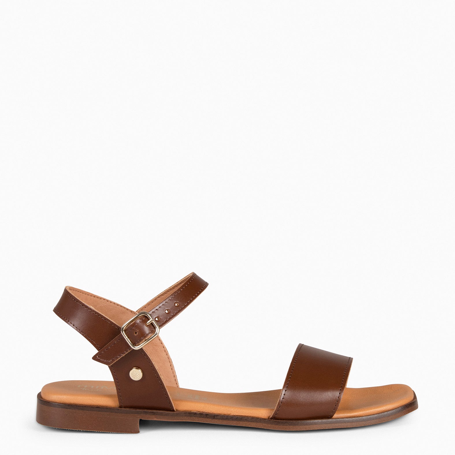 SANTORINI - BROWN Flat Sandals