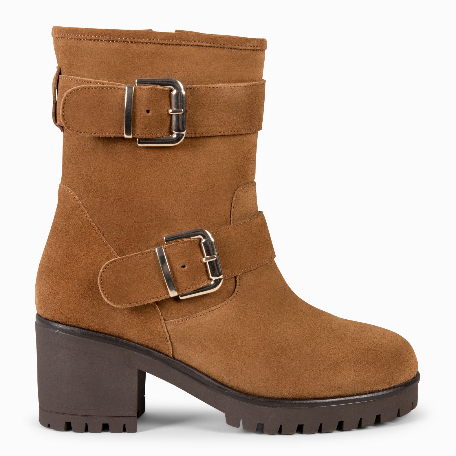 JANET – Botas biker de mujer CAMEL