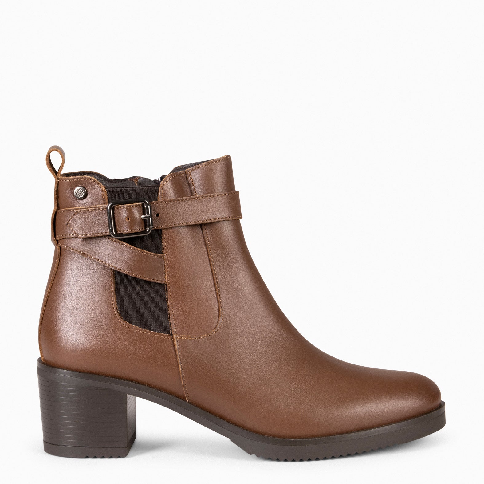 LEMY – Bottines élégantes en cuir CAMEL