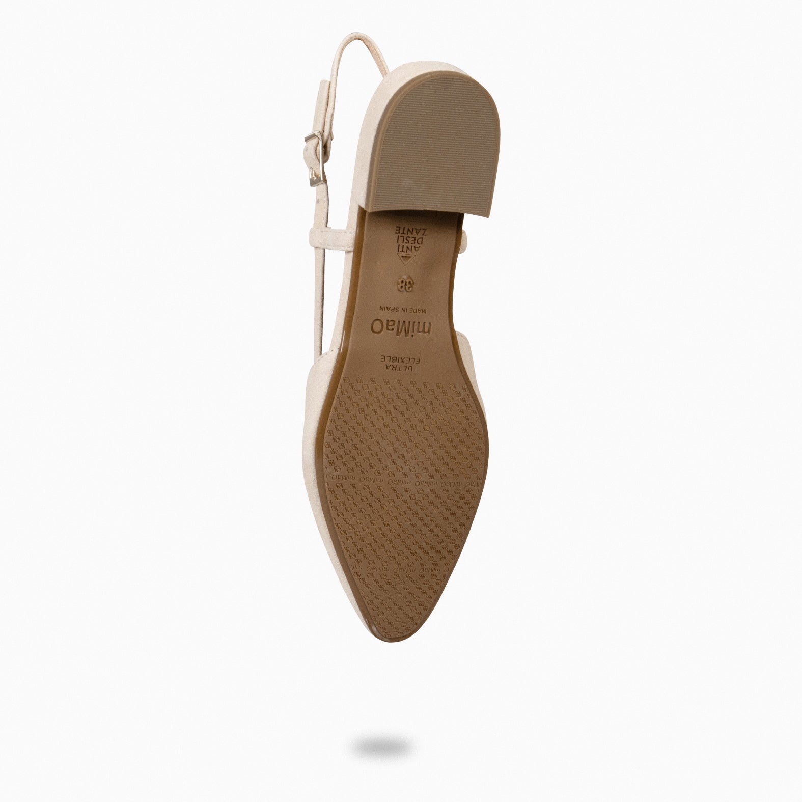 BRUNCH - BEIGE slingback flat shoe