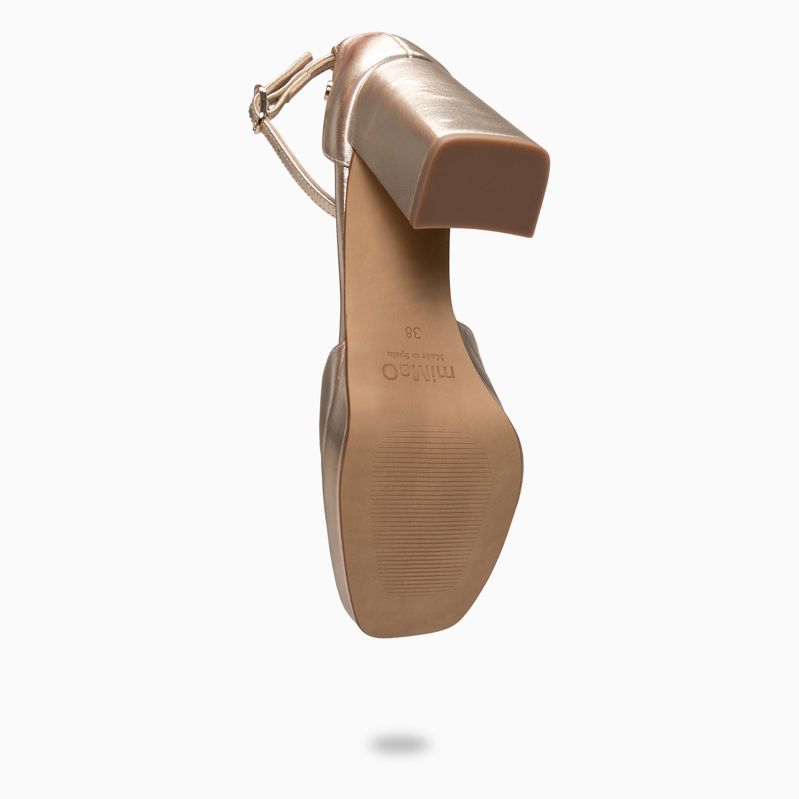 MEGAN - Zapatos con tacón ancho y plataforma PLATINO - miMaO ®