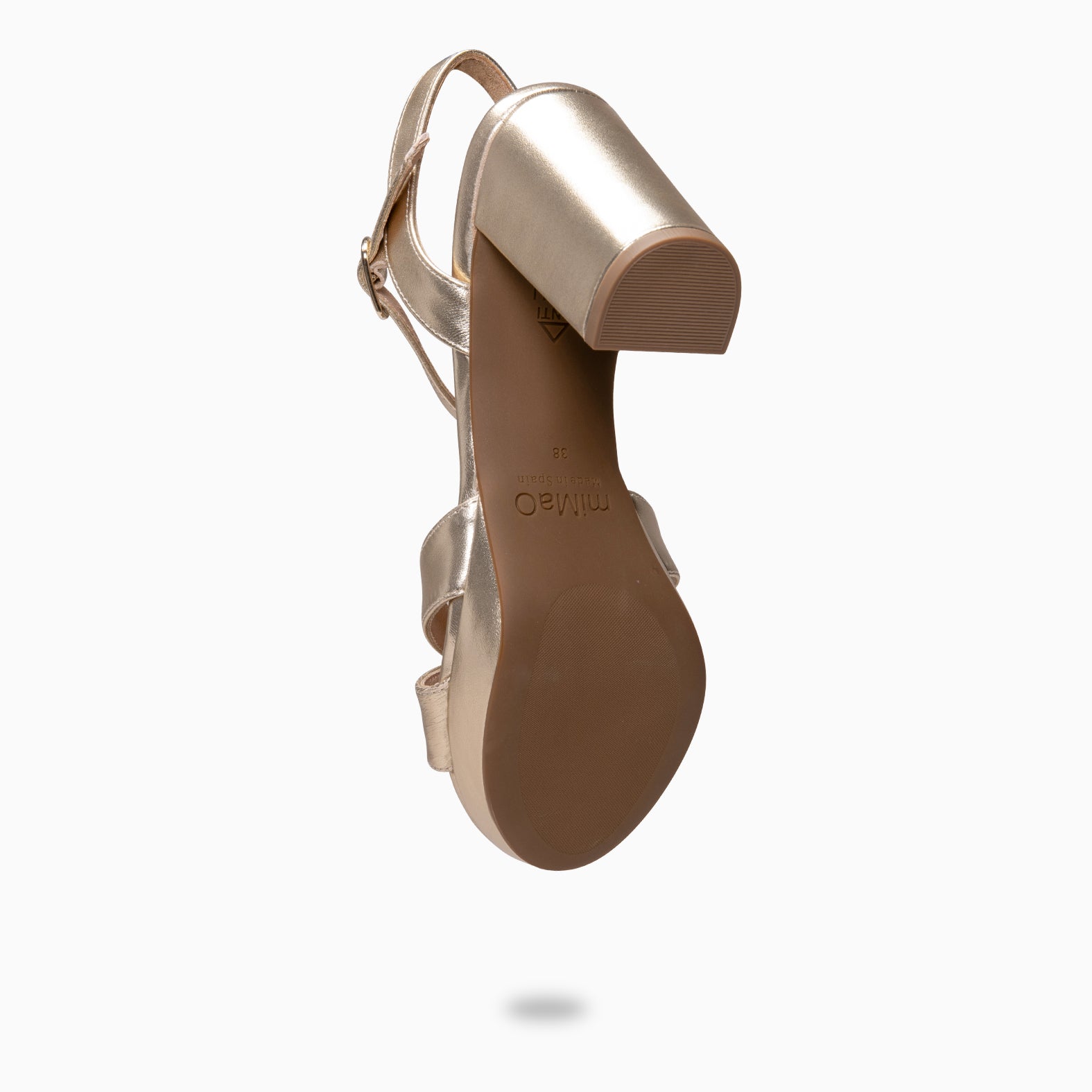 PARIS - Sandalias de fiesta con tacón alto y plataforma ORO - miMaO ®