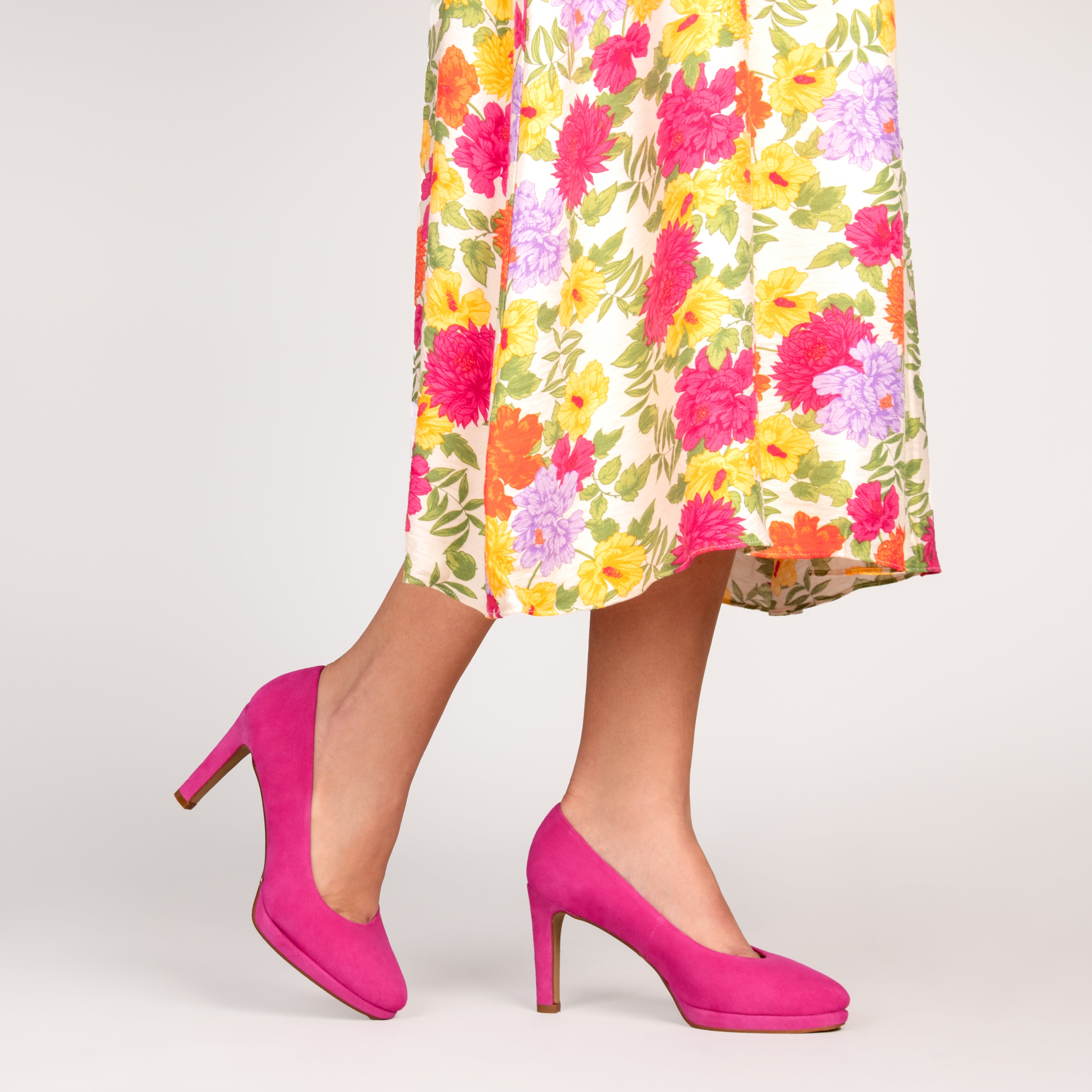 PLATFORM – FUCHSIA high heels with platform