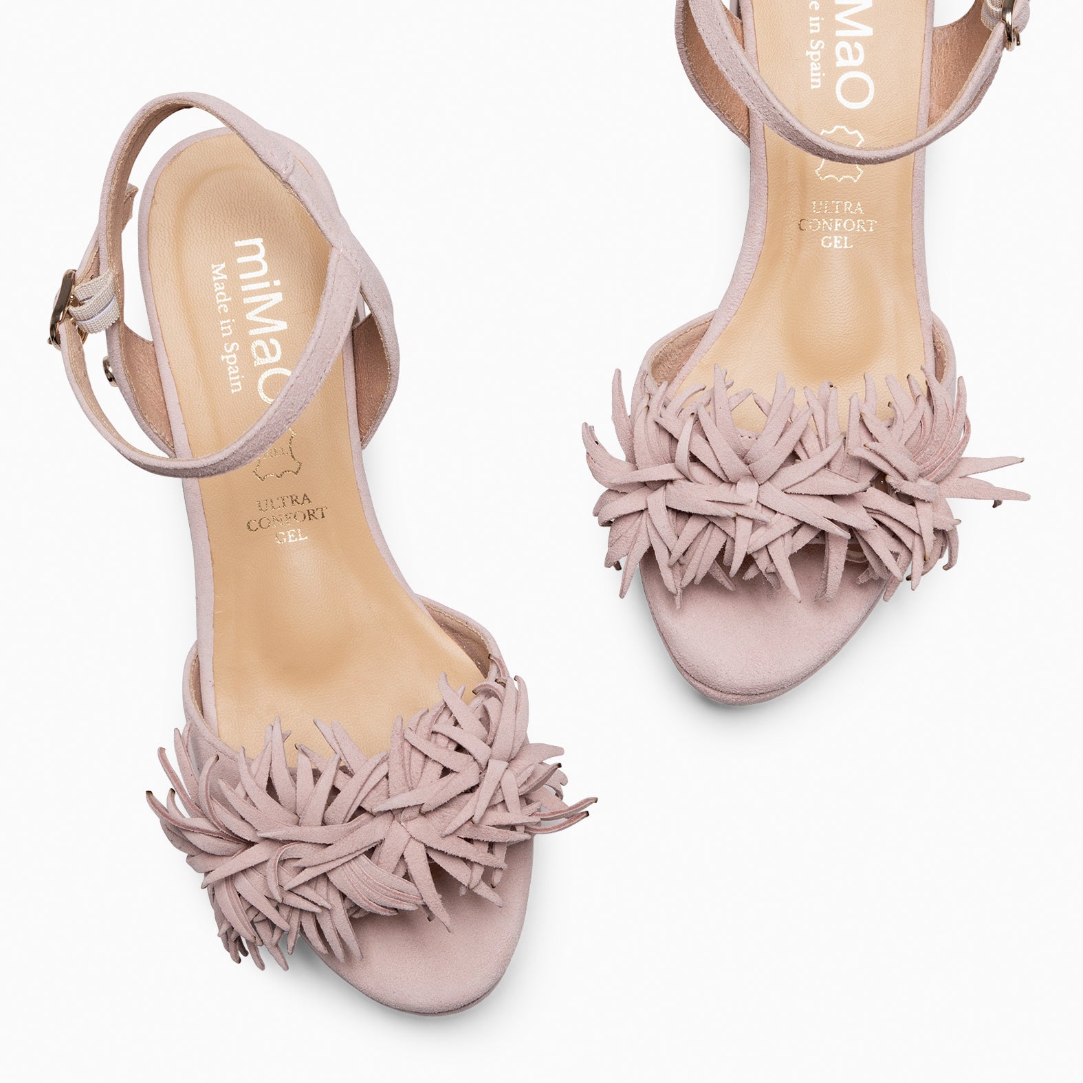 POMPÓN - Sandalias de tacón de vestir ROSA CLARO - miMaO ®