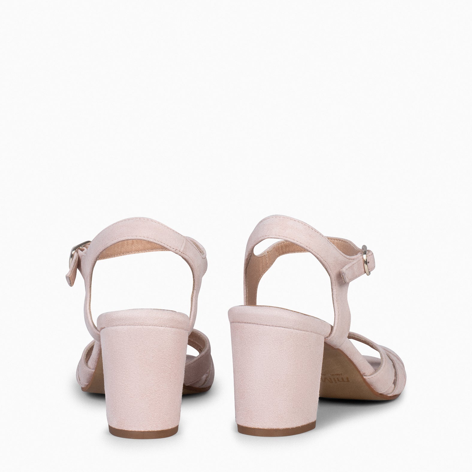 MUSE – NUDE block heel sandals