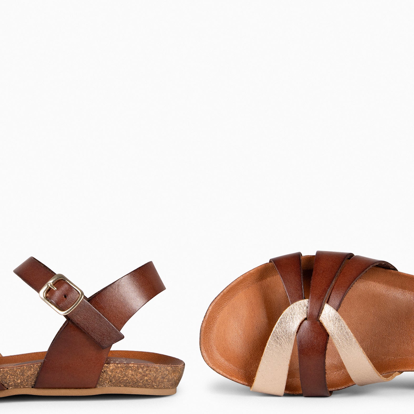 SALOMÉ - BROWN Flat Sandals