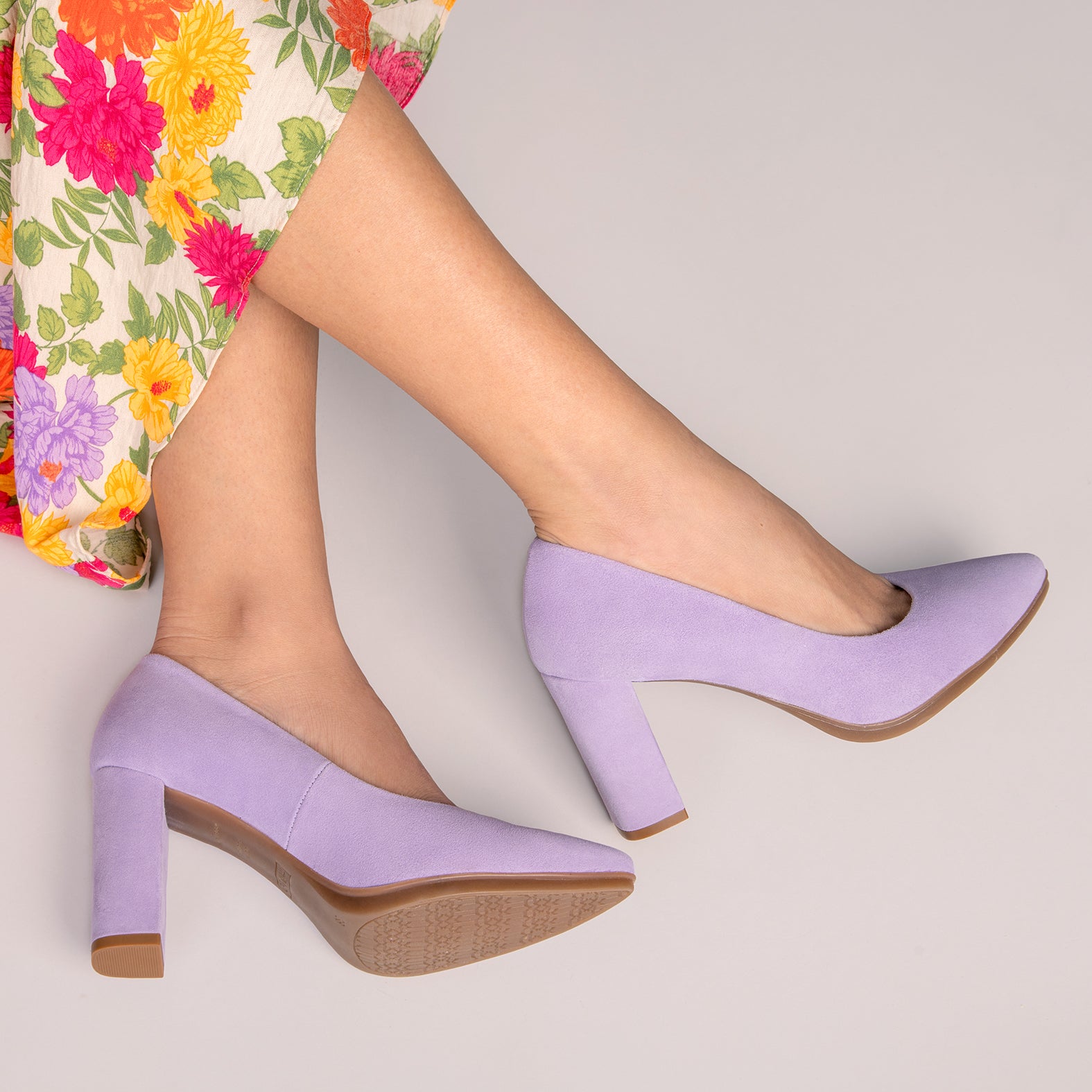 URBAN LILAC Suede high heeled shoes miMaO