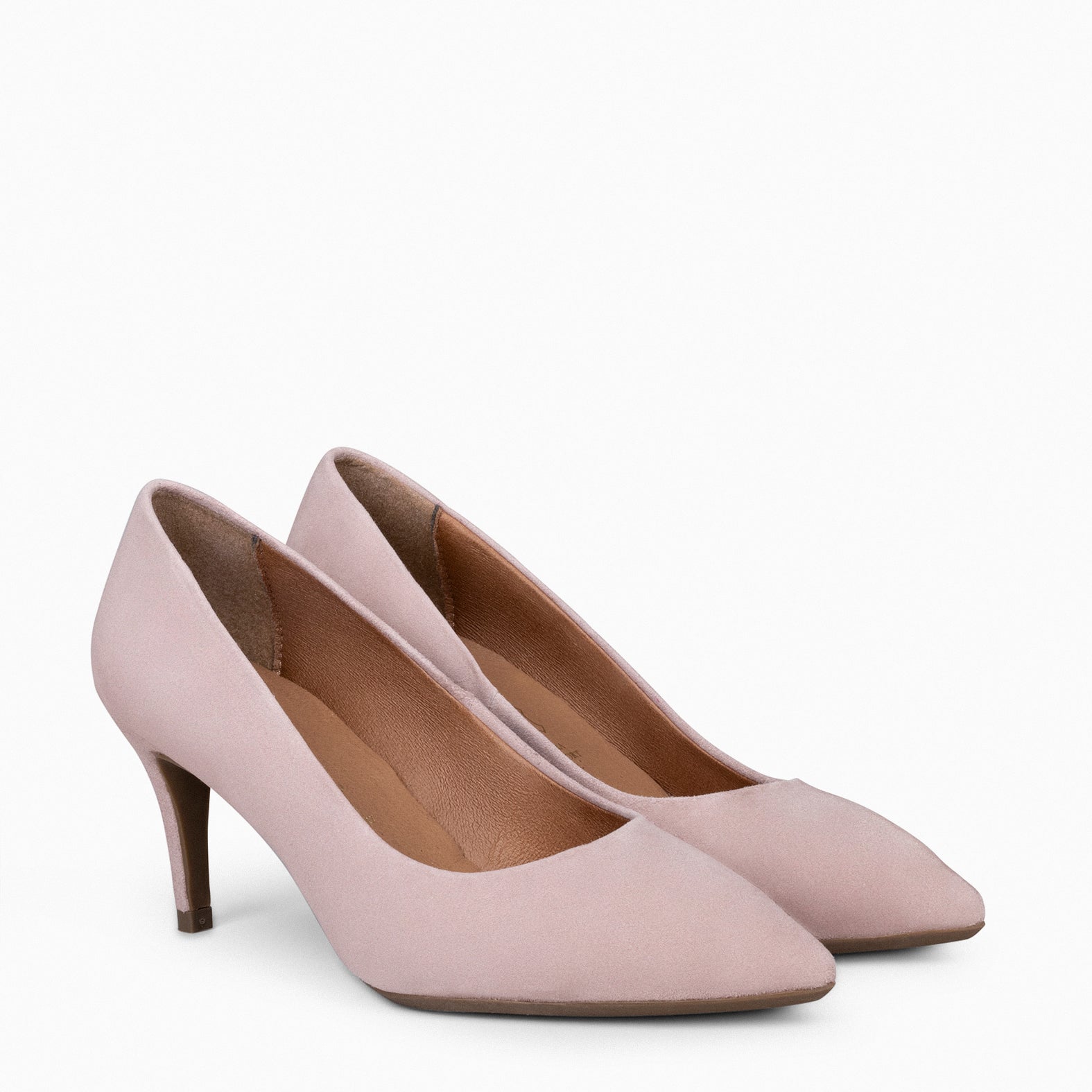 STILETTO – NUDE suede leather stilettos