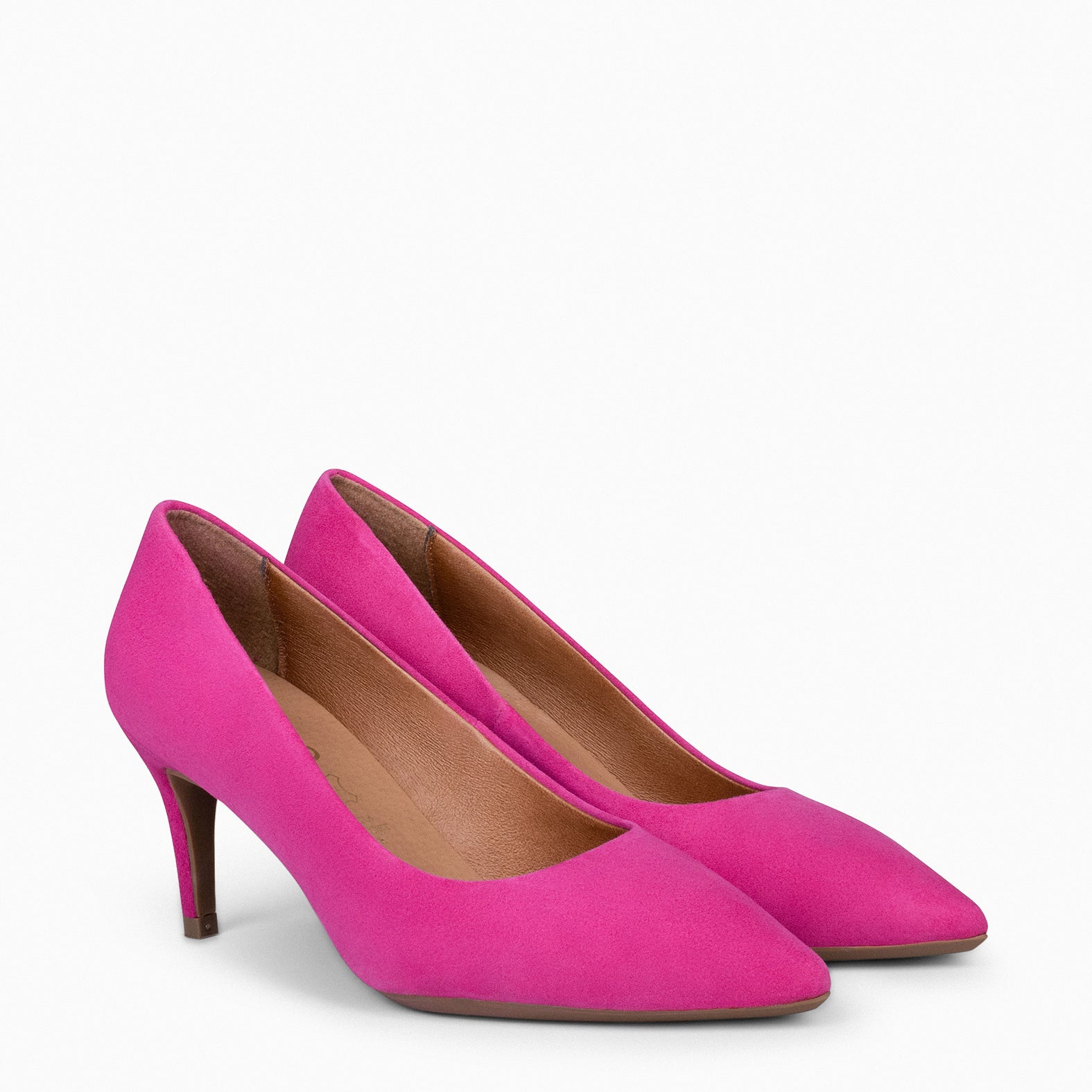 STILETTO - Zapatos de tacón fino en ante FUCSIA