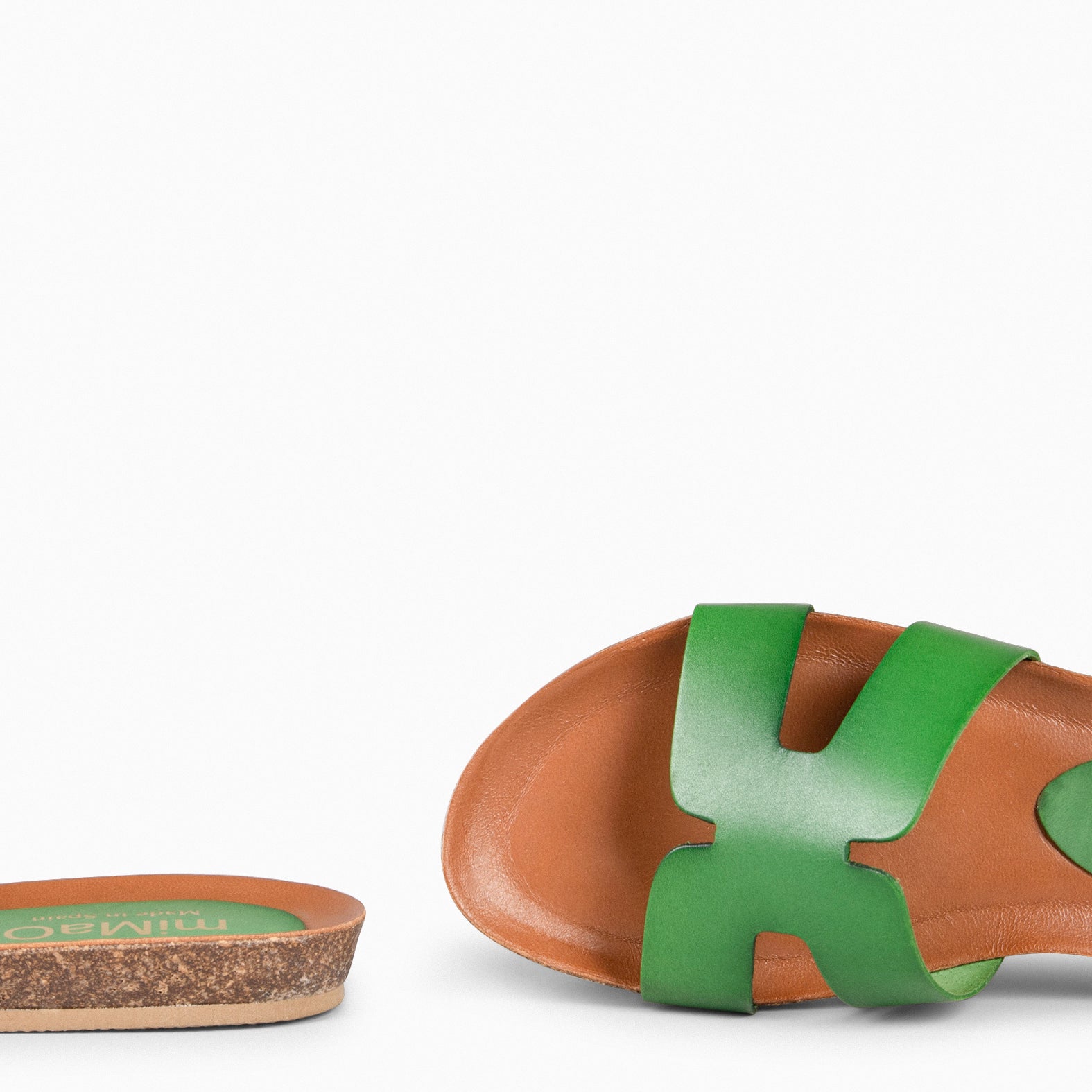 CLIVIA - GREEN Flat Sandals