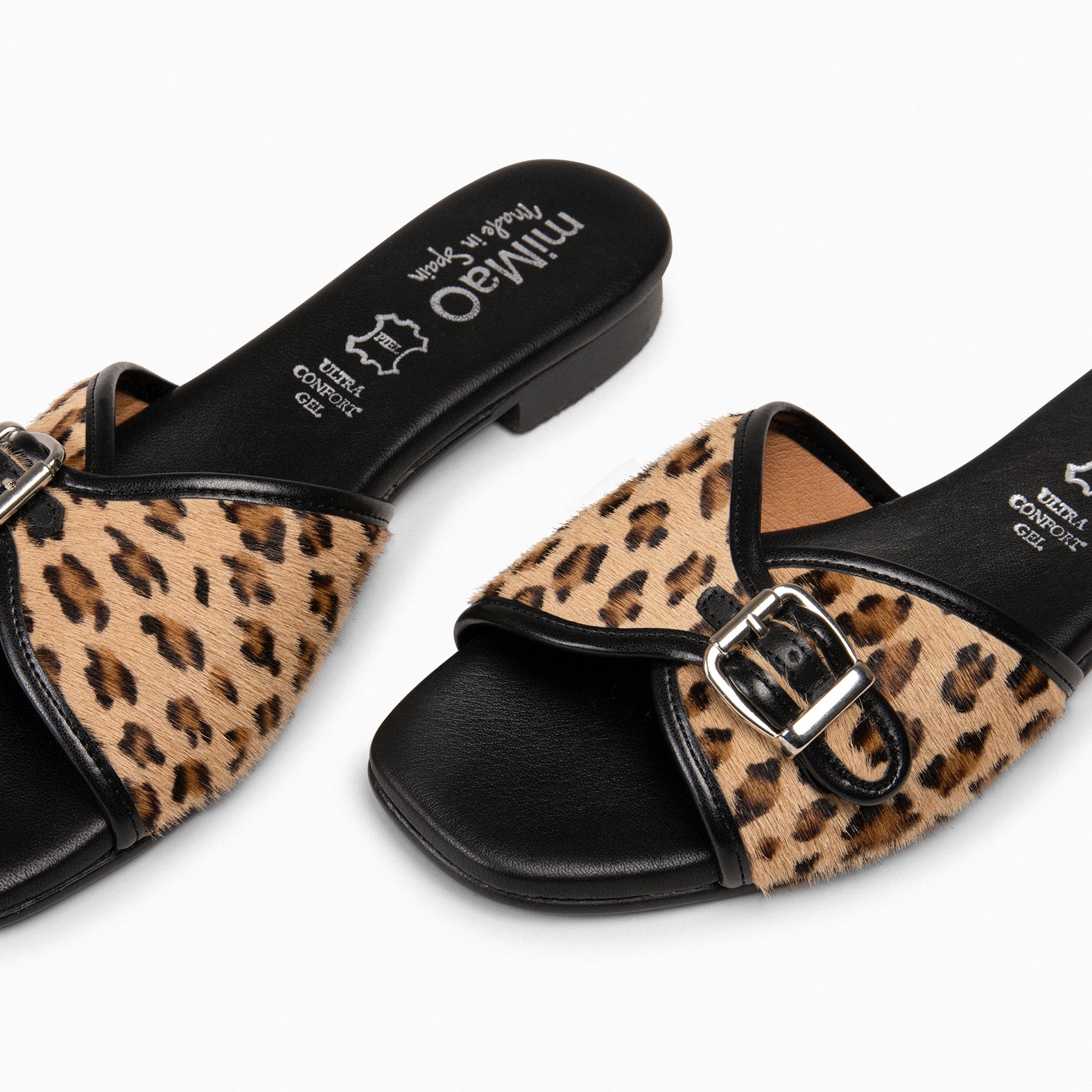 Sandalia plana deals animal print