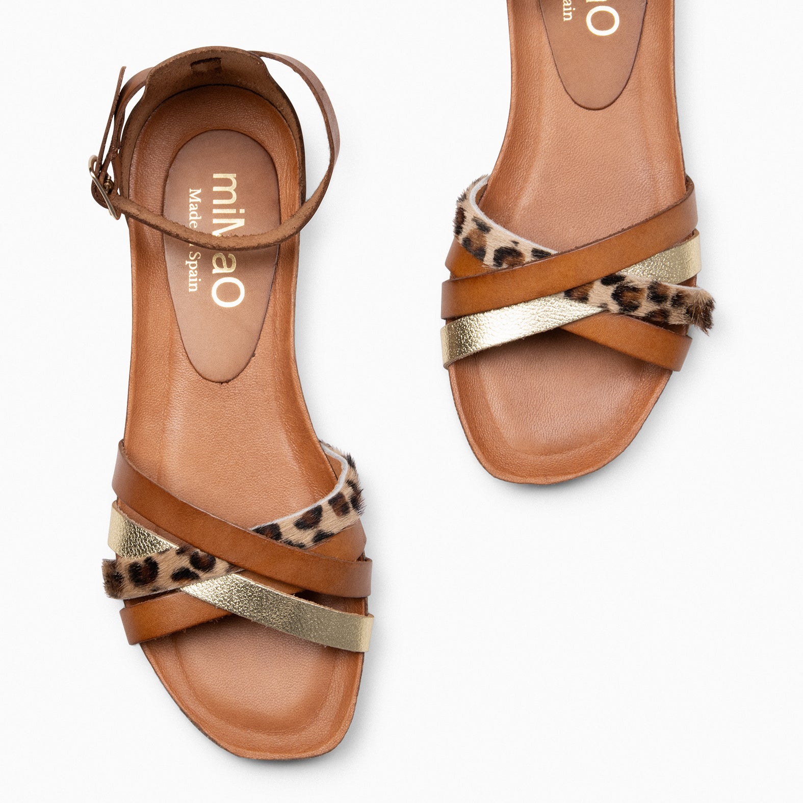 CRISSAL – ANIMAL PRINT Flat Sandals