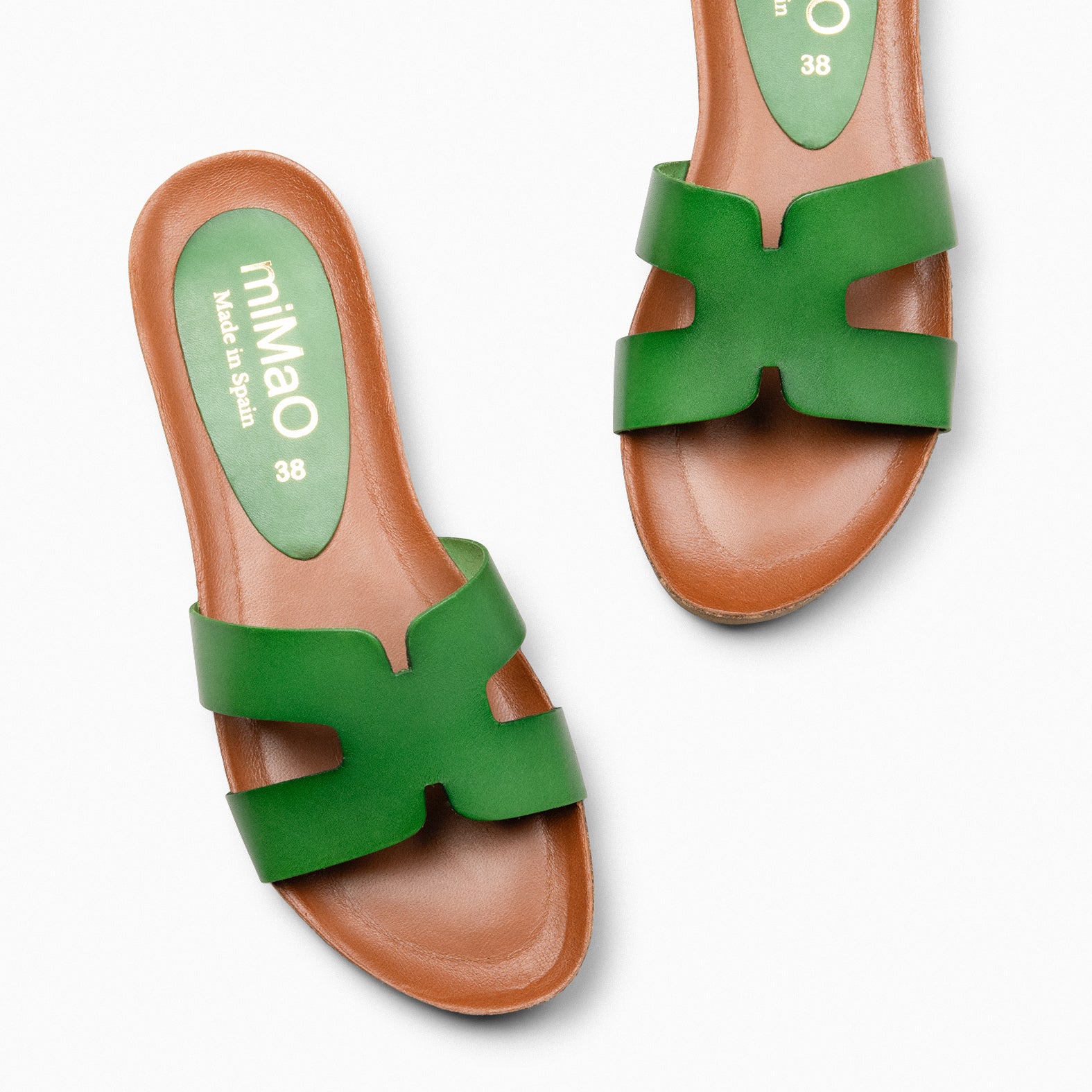 CLIVIA - GREEN Flat Sandals