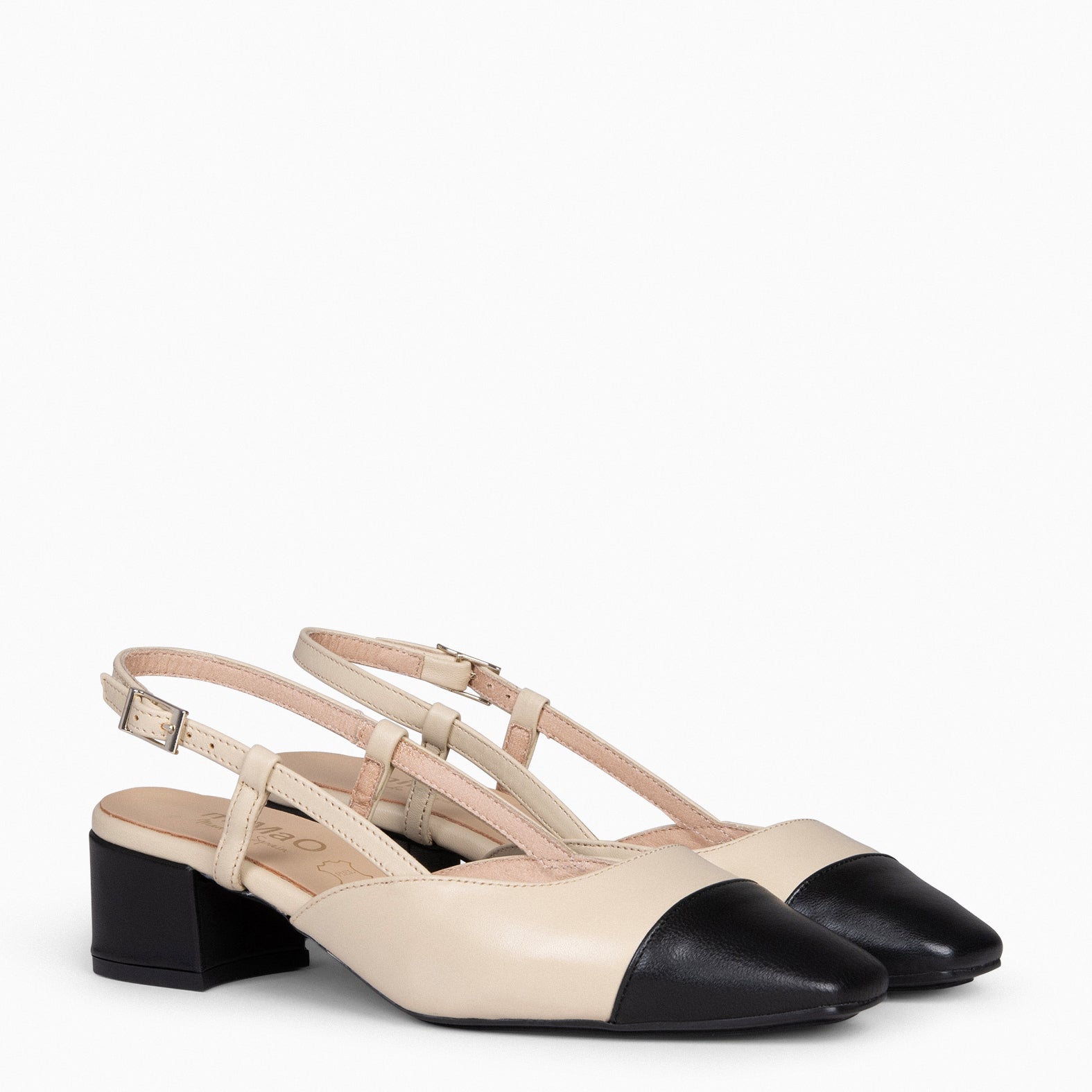 AUDREY – BEIGE sling-back ballerina