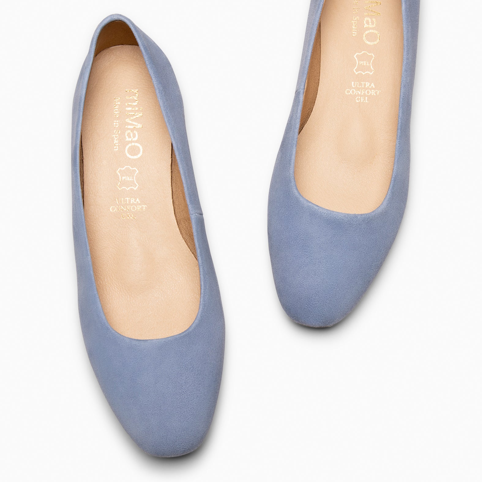 URBAN XS –  DENIM LOW-HEELED SUEDE SHOES
