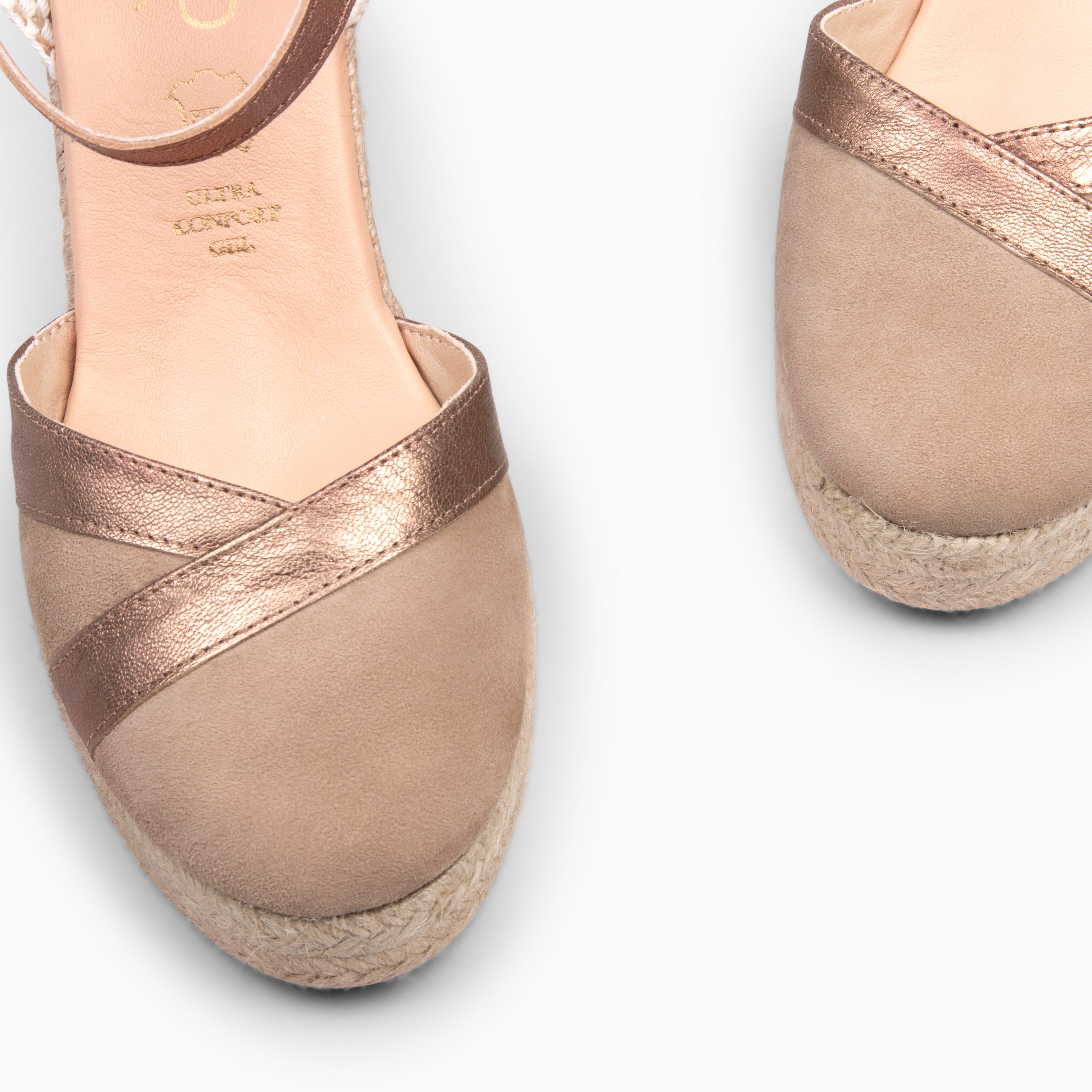 RIVIERA - COPPER High Heel Wedge