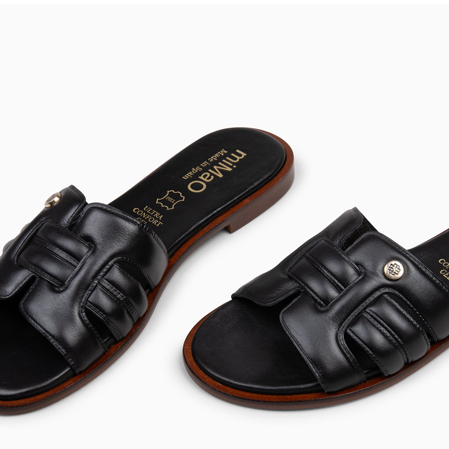 MENFIS – BLACK Flat Sandals
