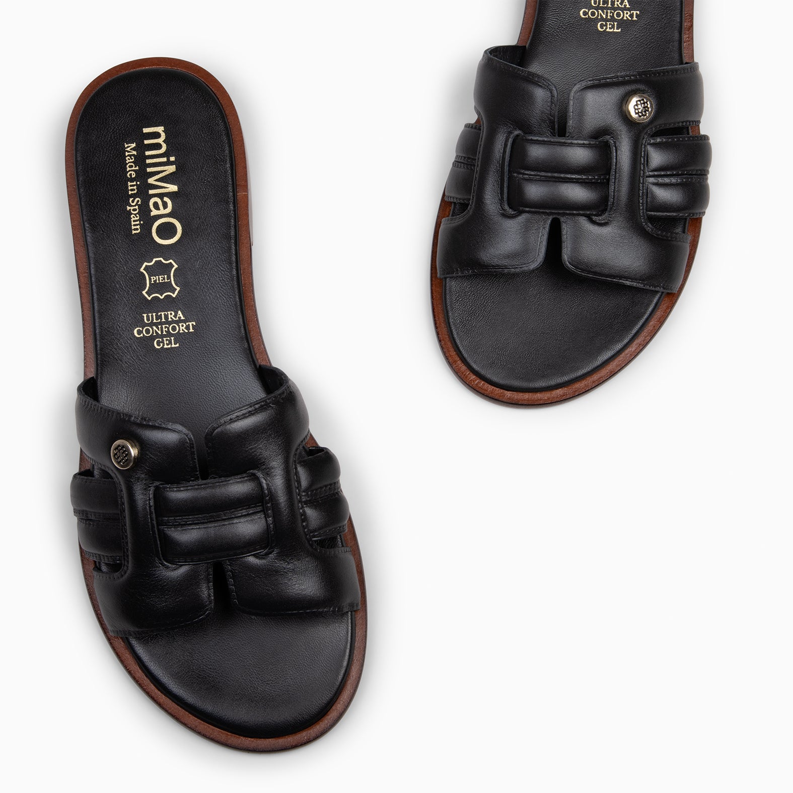 MENFIS – BLACK Flat Sandals