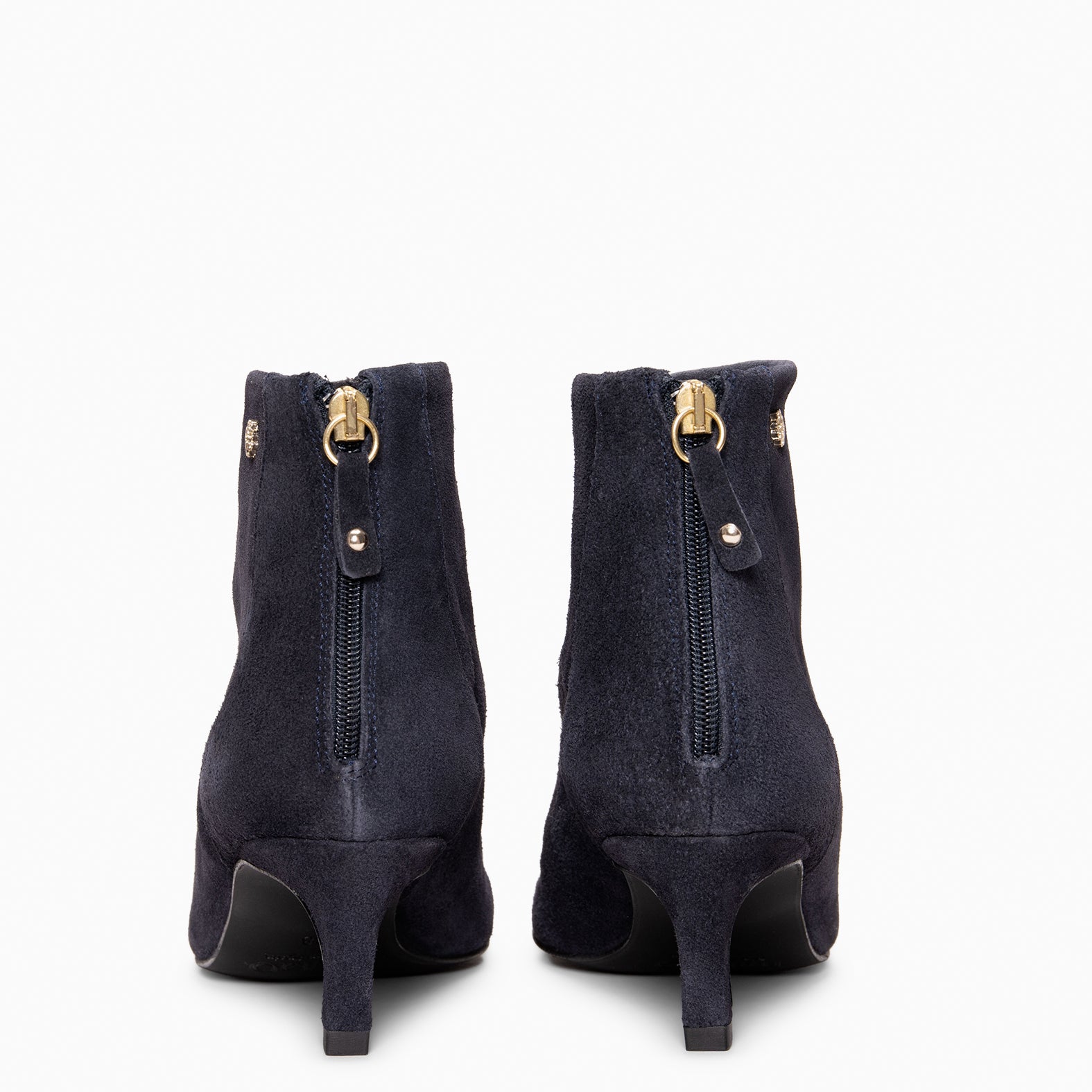 LUISA - Botines de tacón kitten con cremallera MARINO