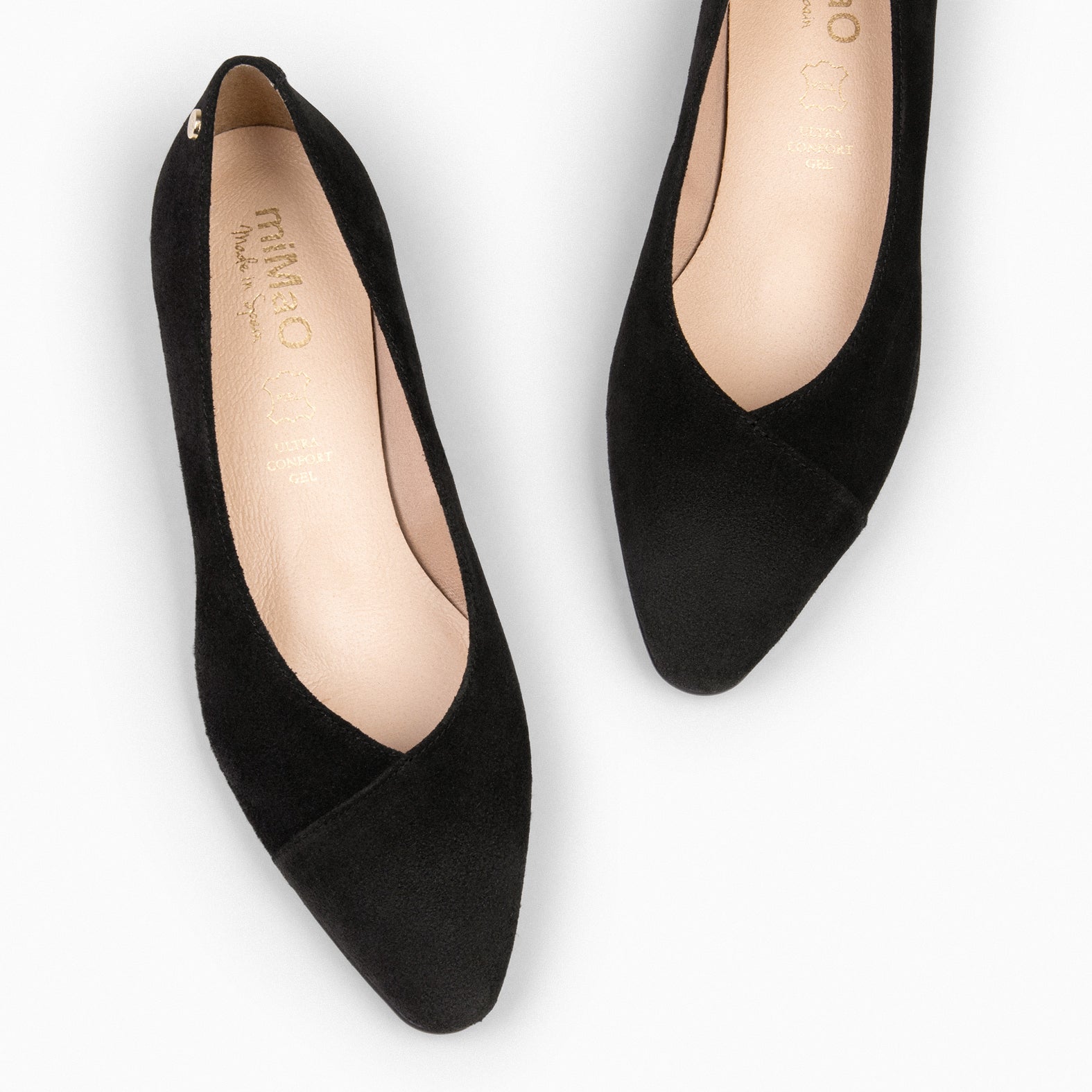 MARIE – BLACK POINTED BALLERINE FLATS 