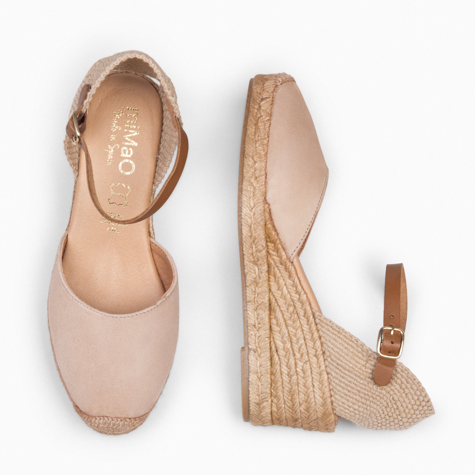 ALTEA - NUDE MID-WEDGE ESPADRILLE