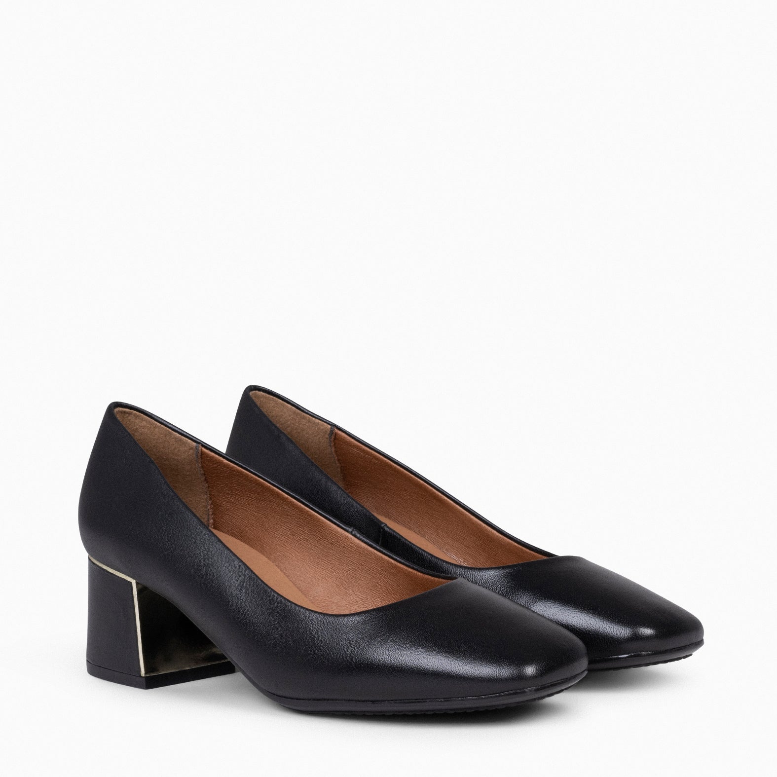 Black shoes mid outlet heel