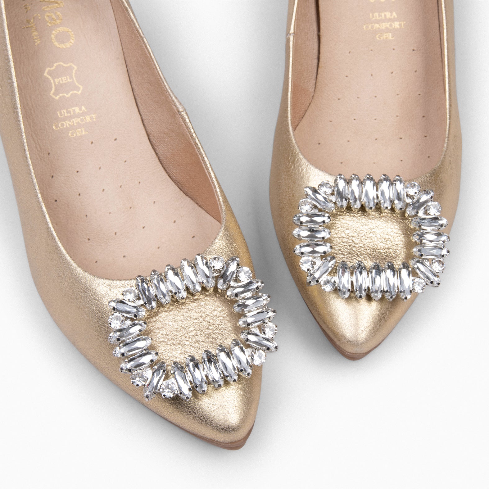URBAN S CRISTAL - Zapatos de tacón con adorno de cristal DORADO