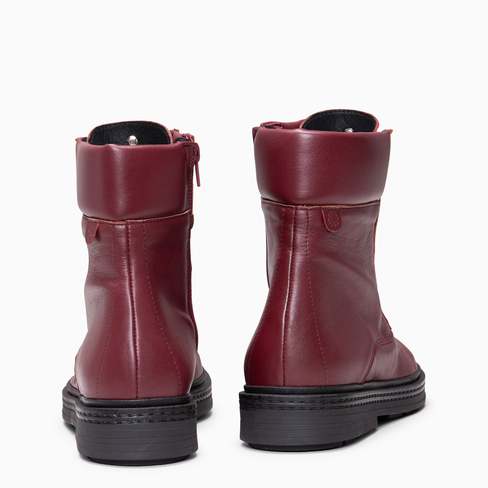 ALFA - Botines con cordones BURDEOS