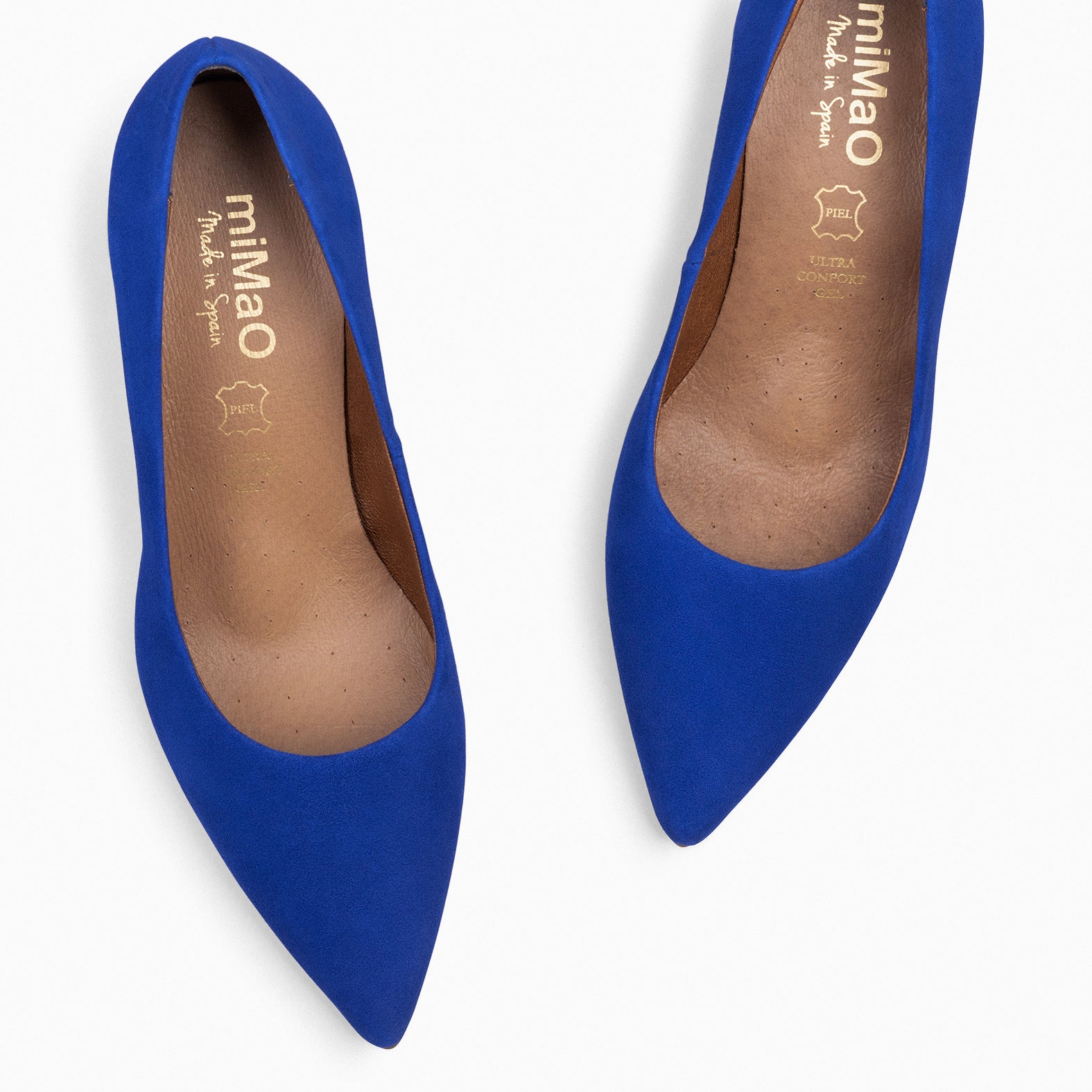 STILETTO - ELECTRIC BLUE suede leather stilettos