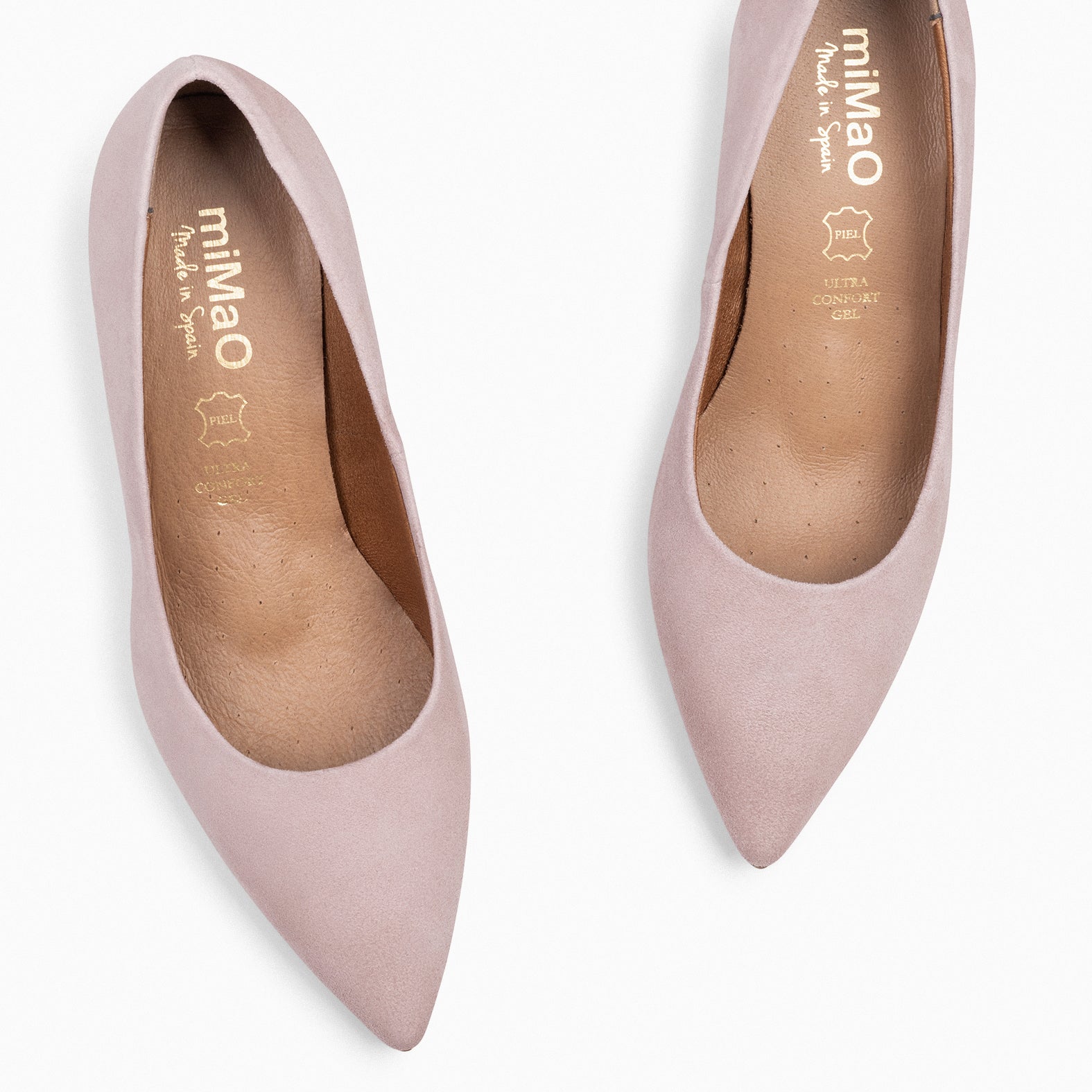 STILETTO – NUDE suede leather stilettos